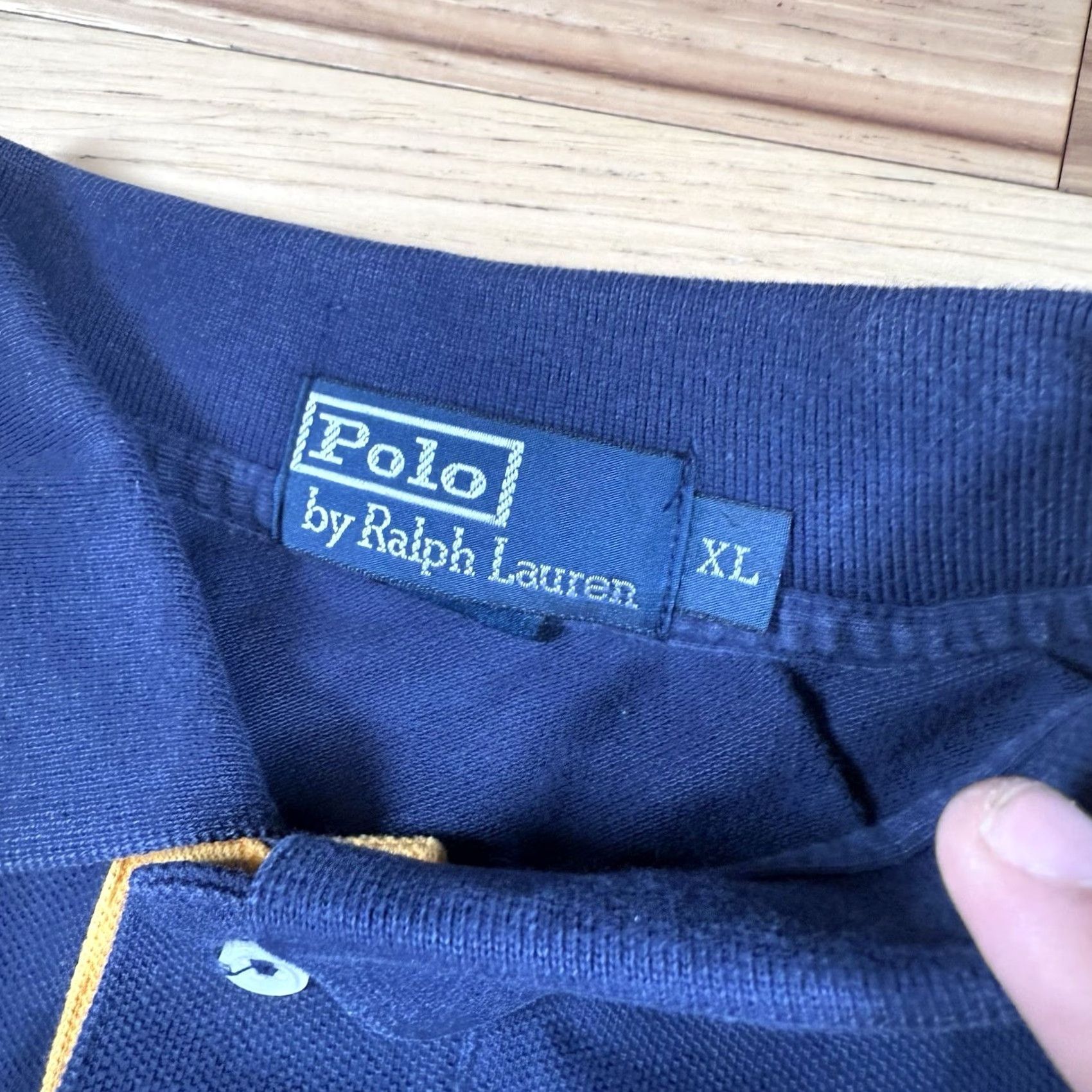 Polo Ralph Lauren VINTAGE Polo Ralph Lauren Rugby Shirt Mens XL Crown Crest Yellow Blue Stripe Short Sleeve Cotton USA Striped Rugby Shirt Mens XL Blue Size US XL / EU 56 / 4 - 4 Thumbnail