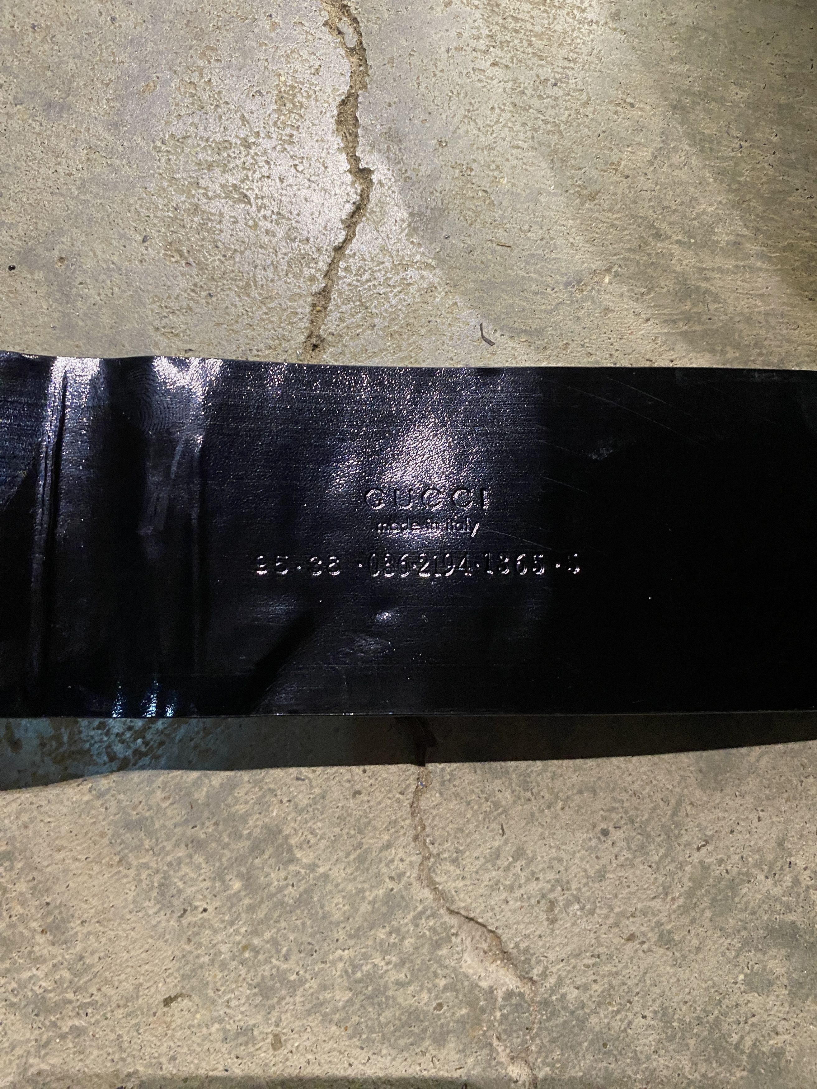 Gucci Gucci FW 1996 G Silver Vinyle Belt by Tom Ford Size ONE SIZE - 6 Thumbnail