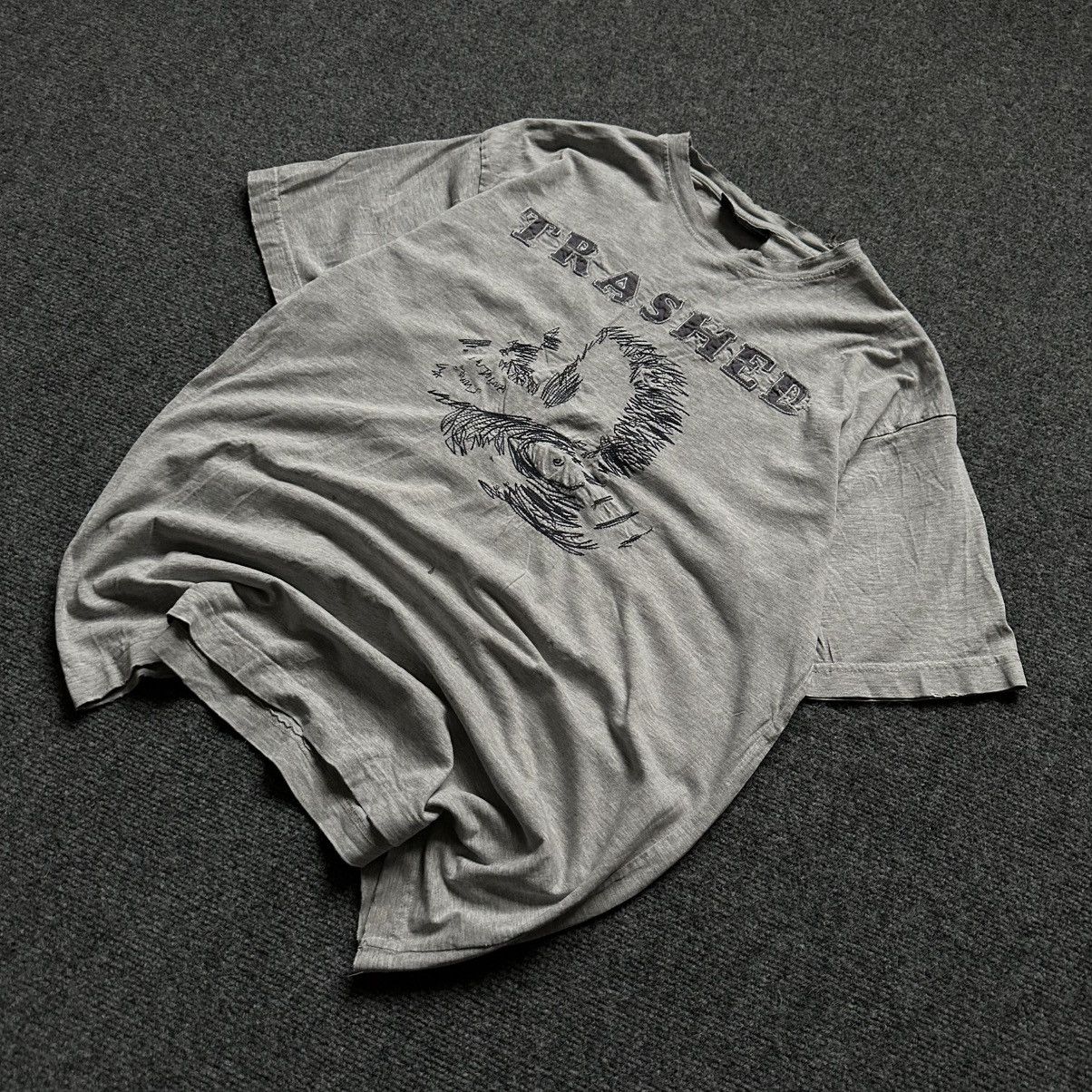Number (N)ine VTG Japanese Style Trashed T-shirts Big Logo Size M Y2K Grun Size US M / EU 48-50 / 2 - 1 Thumbnail