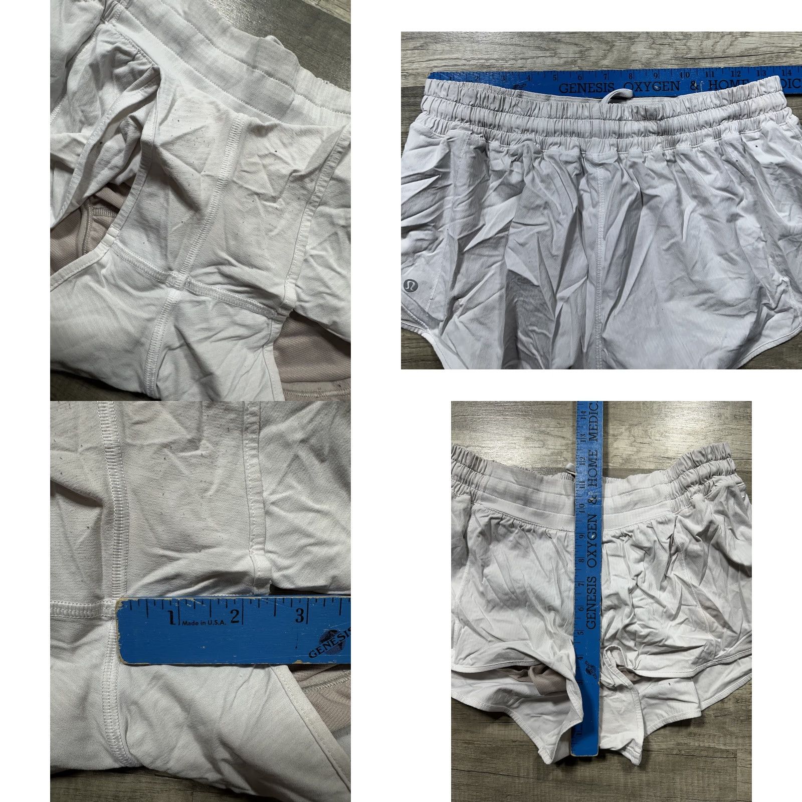 Lululemon Lululemon Hotty Hot Short II 2.5" White Size 10 W7ATGR Women's Activewear Shorts Size 32" / US 10 / IT 46 - 8 Thumbnail