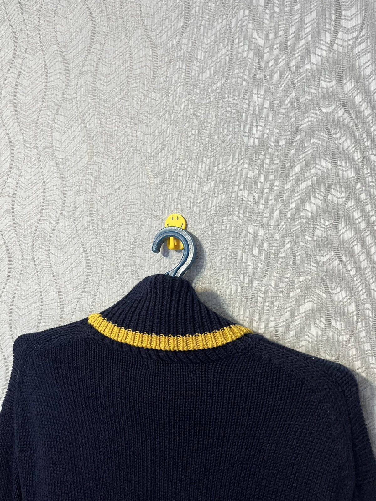Polo Ralph Lauren Polo Ralph Lauren Dark Blue Striped Knit Pullover Sweater Size US M / EU 48-50 / 2 - 7 Thumbnail