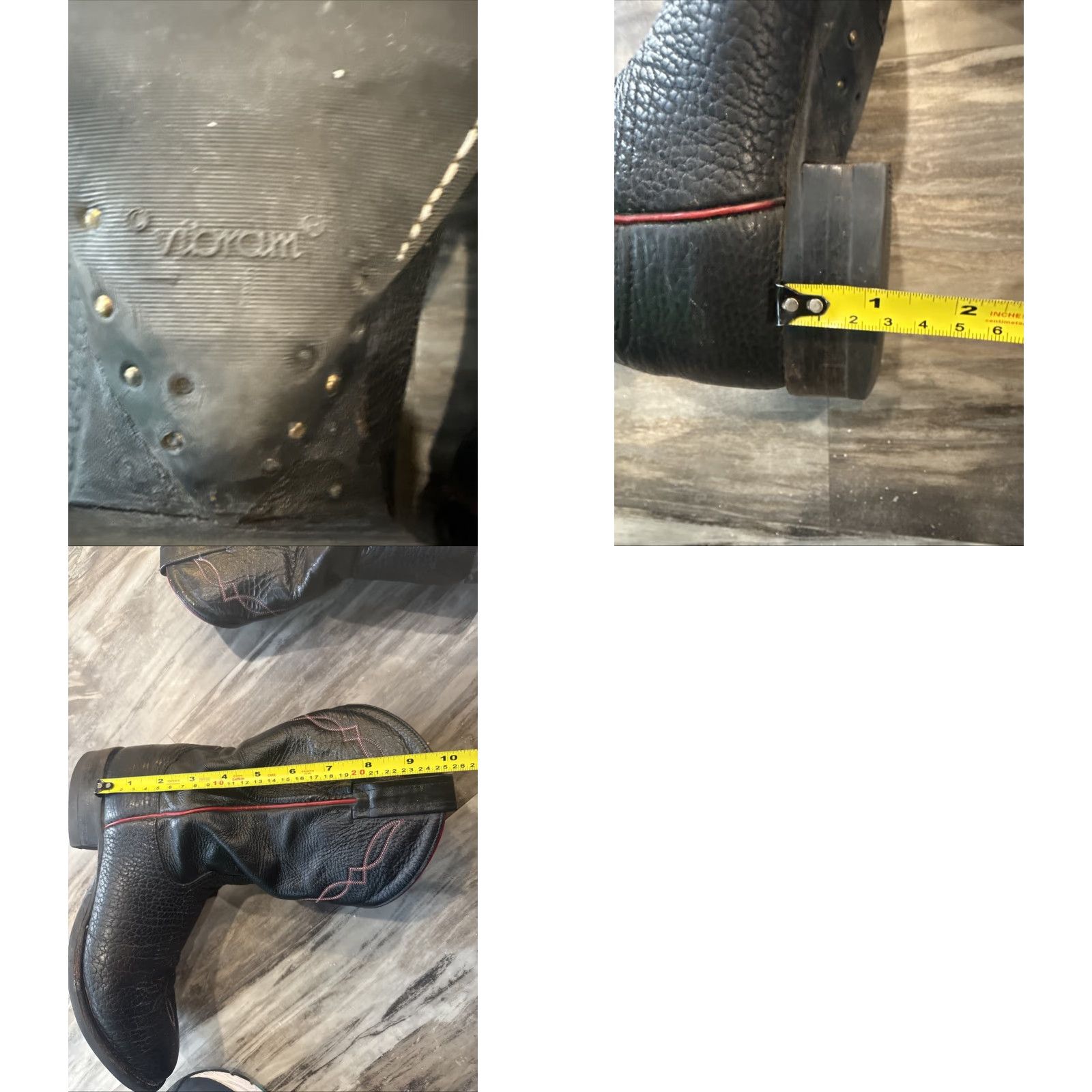 Tony Lama Tony Lama Western Cowboy Boots 9.5 B USA Men Leather Black Red Trim Embroidered Vibram Outsole Western 2022 Boot Size US 10 / EU 43 - 10 Thumbnail