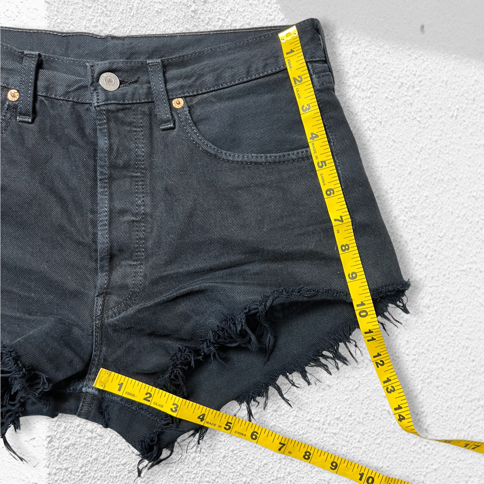 Levi's Vintage Levi's 501 Cutoff Denim Shorts Distressed Blue 31 Size 31" - 11 Thumbnail