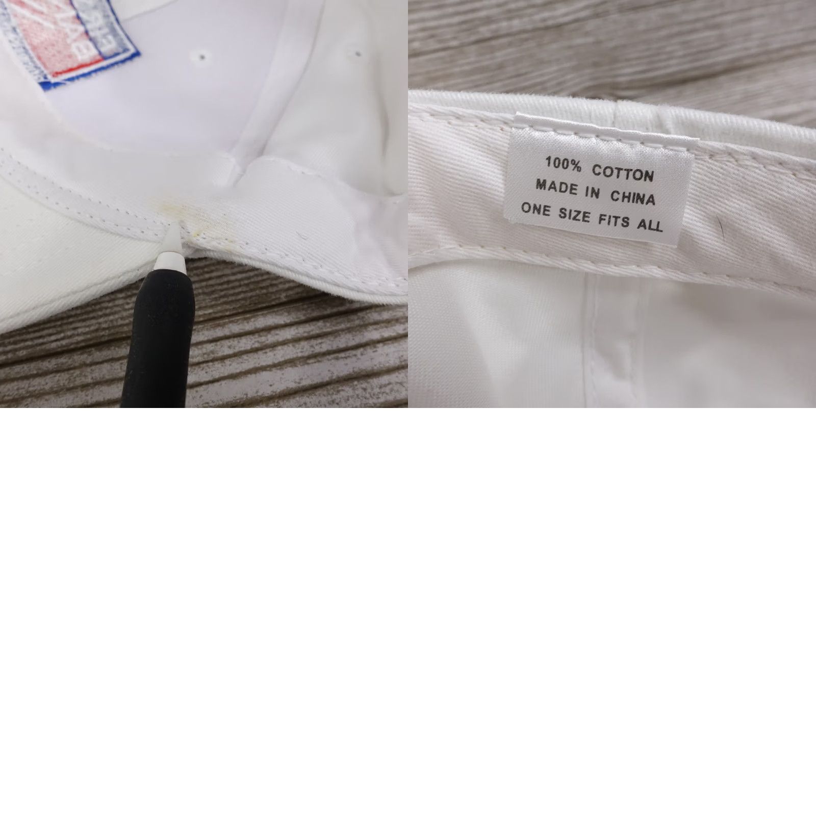Vintage First Bank One Size White Adjustable Strapback Baseball Hat Cap Size ONE SIZE - 8 Thumbnail
