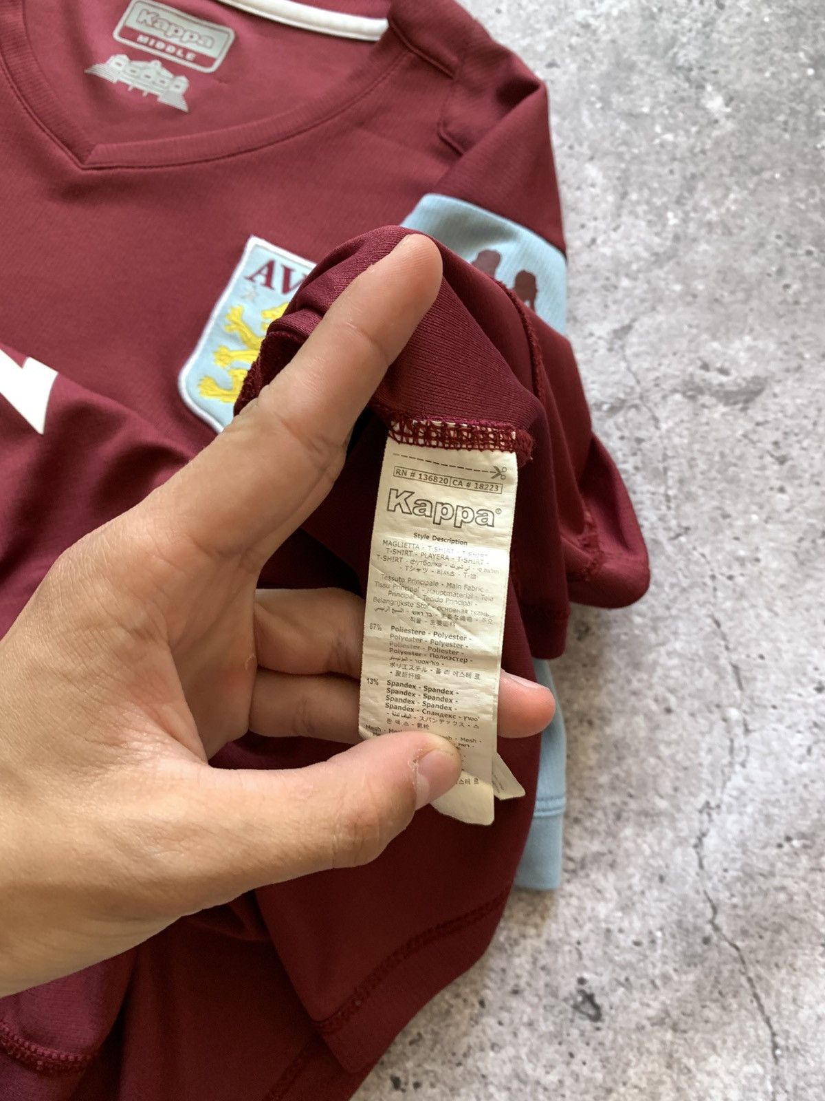Kappa 🔥KAPPA ASTON VILLA 2019/20 HOME SOCCER JERSEY SHIRT Size US M / EU 48-50 / 2 - 11 Thumbnail