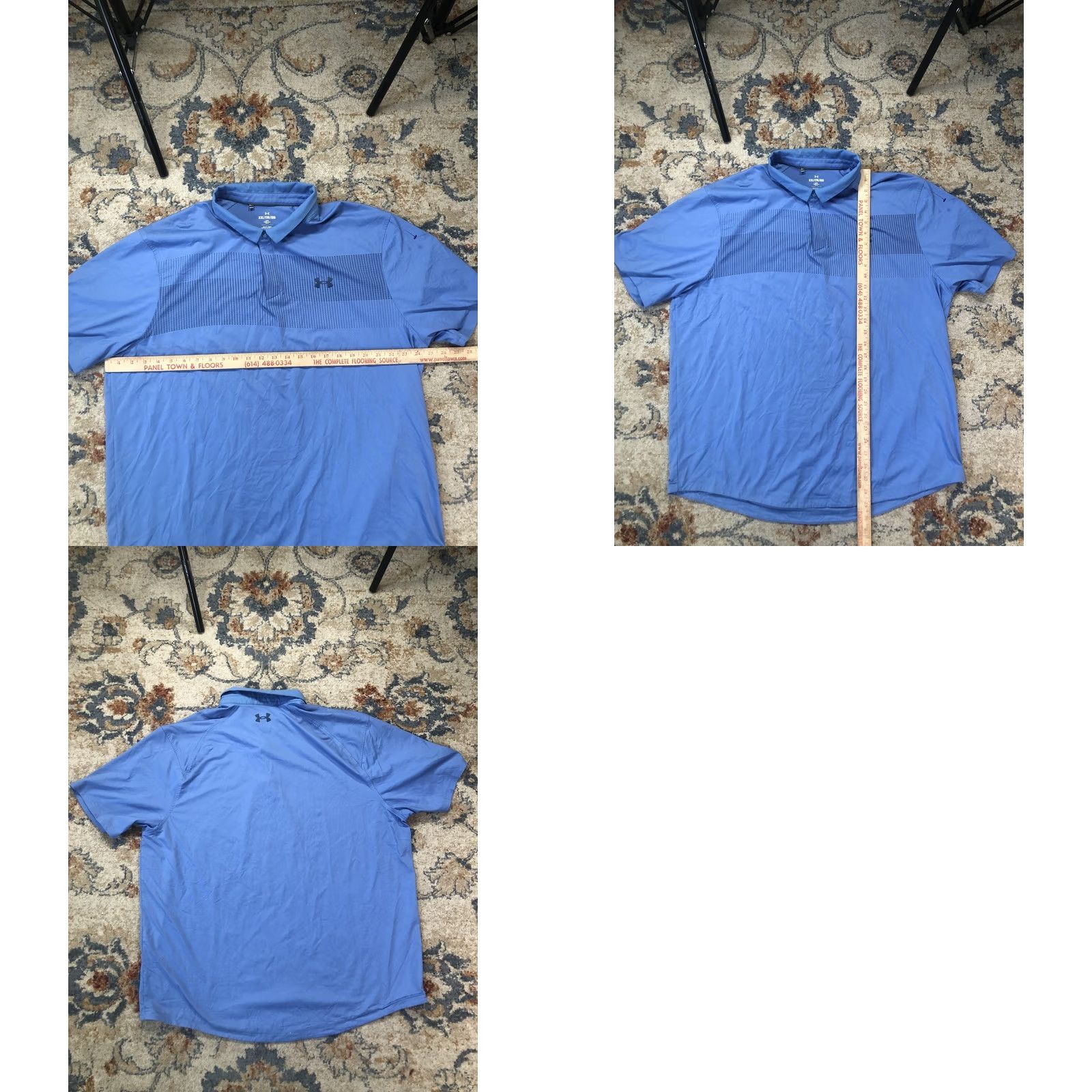 Under Armour Under Armour Iso-Chill Polo Shirt Mens 2XL Blue Golf Short Sleeve Performance Shirt Size US XXL / EU 58 / 5 - 8 Thumbnail