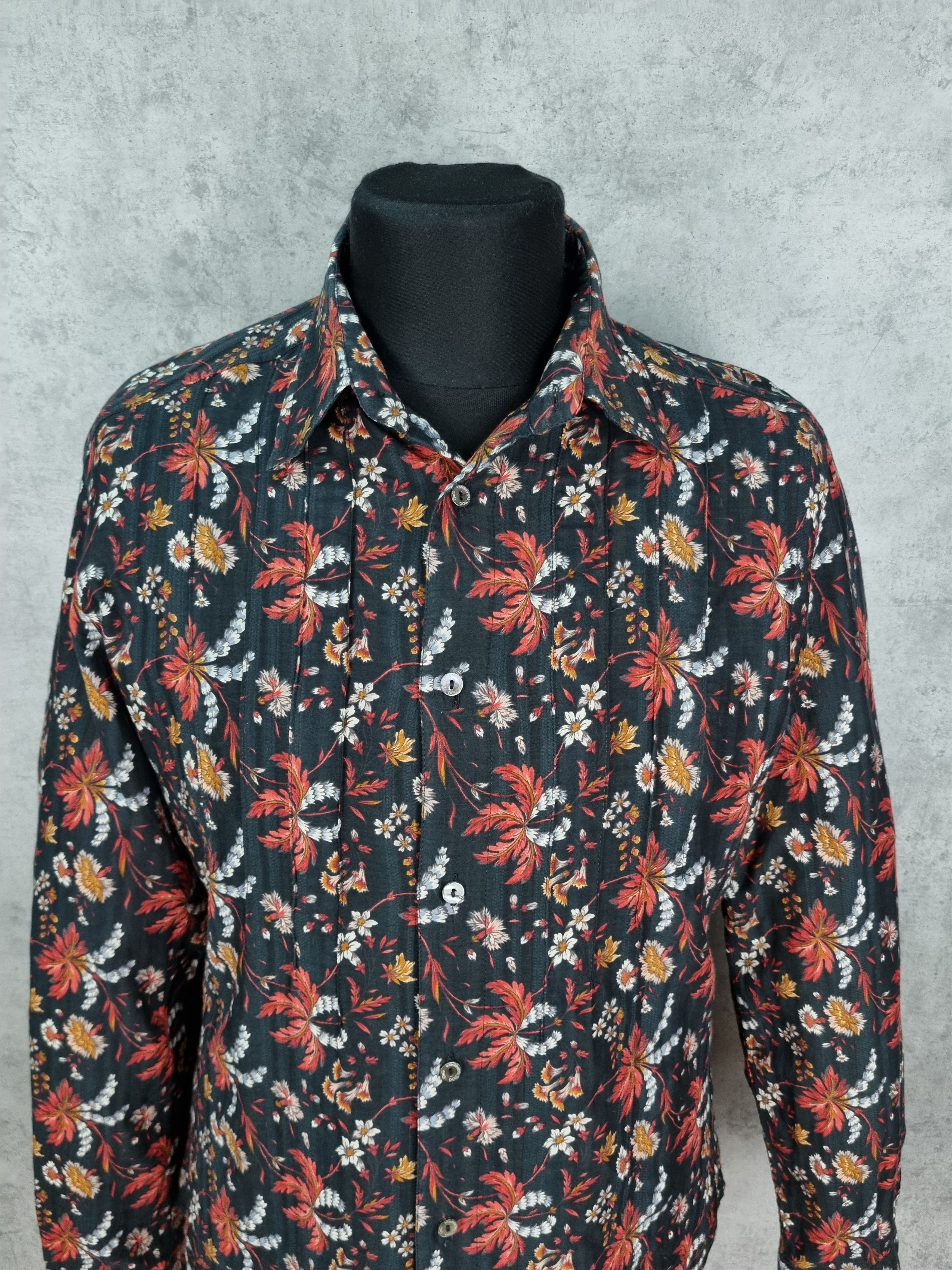 Dolce & Gabbana Rare Dolce & Gabbana Floral All Over Shirt Size US L / EU 52-54 / 3 - 15 Thumbnail
