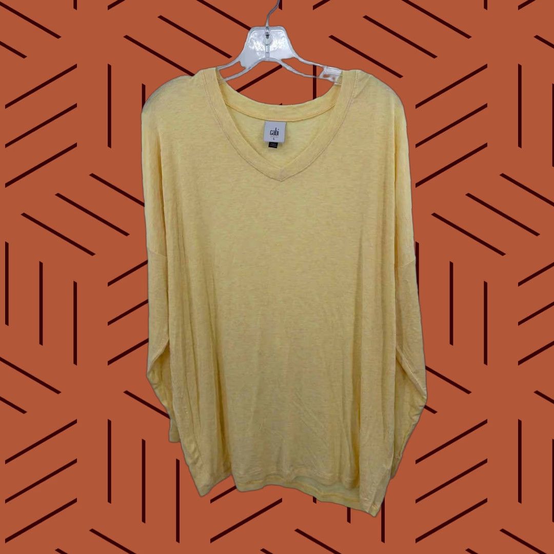 **Cabi Yellow Long Sleeve T-Shirt Size Large** User: Cabi Yellow Long Sleeve T-Shirt Size Large