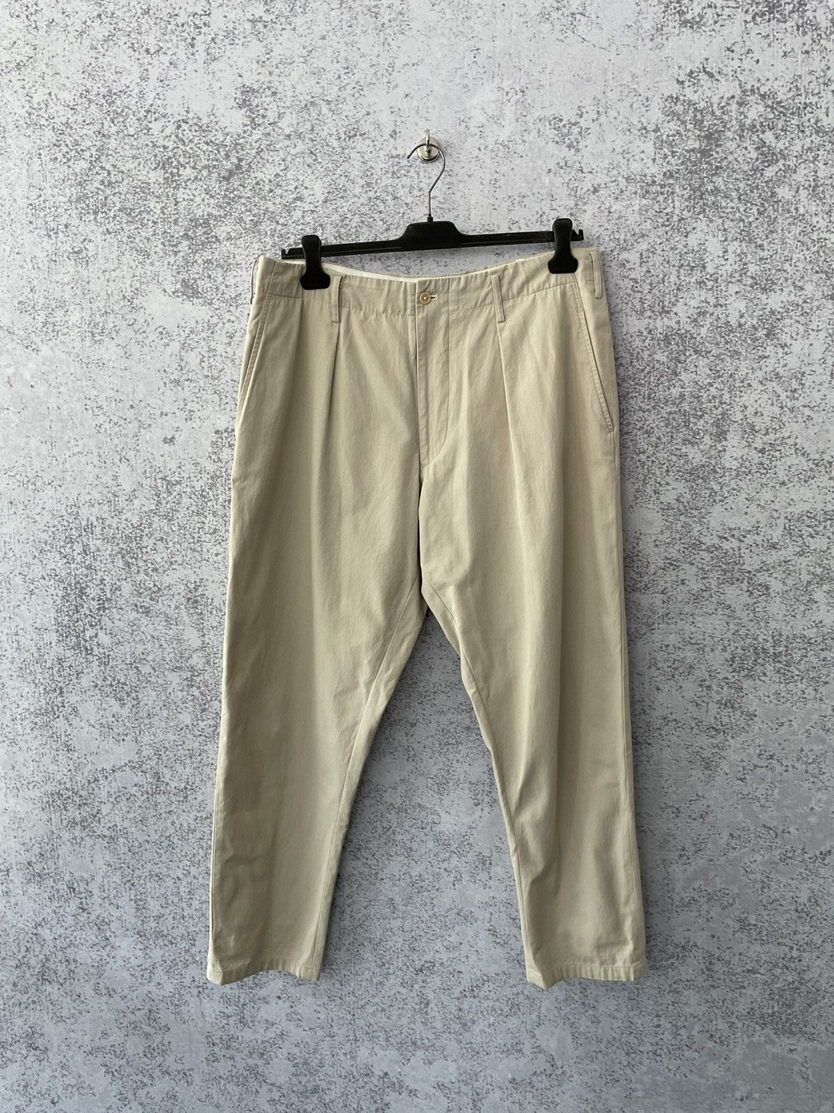 Yohji Yamamoto Yohji Yamamoto Vintage Beige Pants Size US 33 - 1 Thumbnail