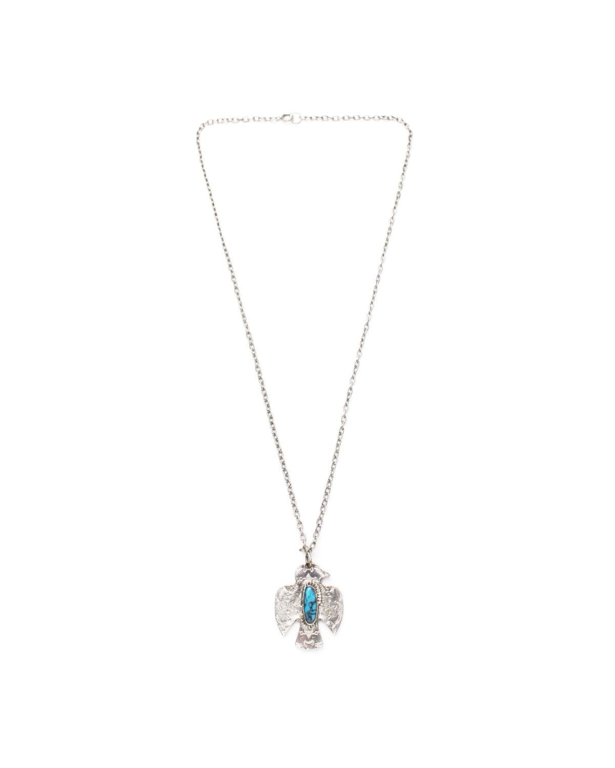 Vintage 1970S DACO THUNDERBIRD TOURIST SILVER TONE PENDANT NECKLACE Size ONE SIZE - 2 Thumbnail