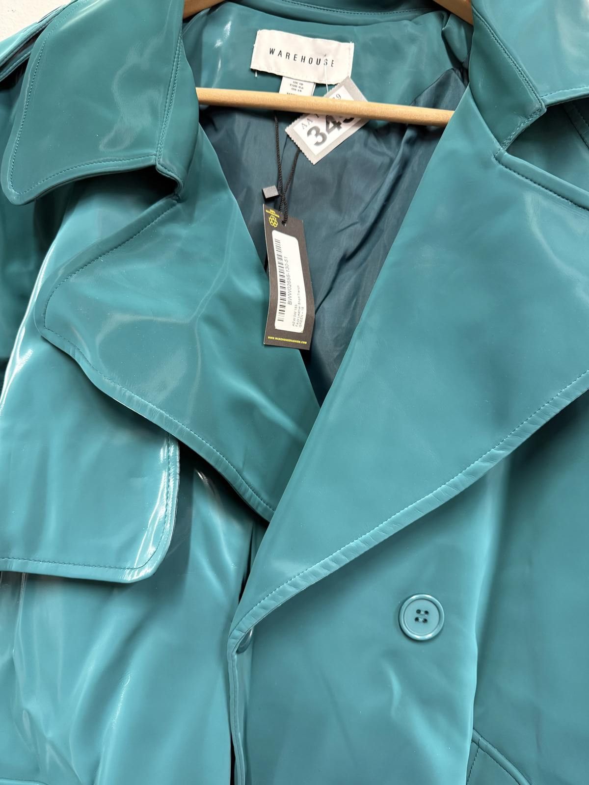 Marni Marni Teal Green Women's Trench Coat Size 34 Size XL / US 12-14 / IT 48-50 - 3 Thumbnail