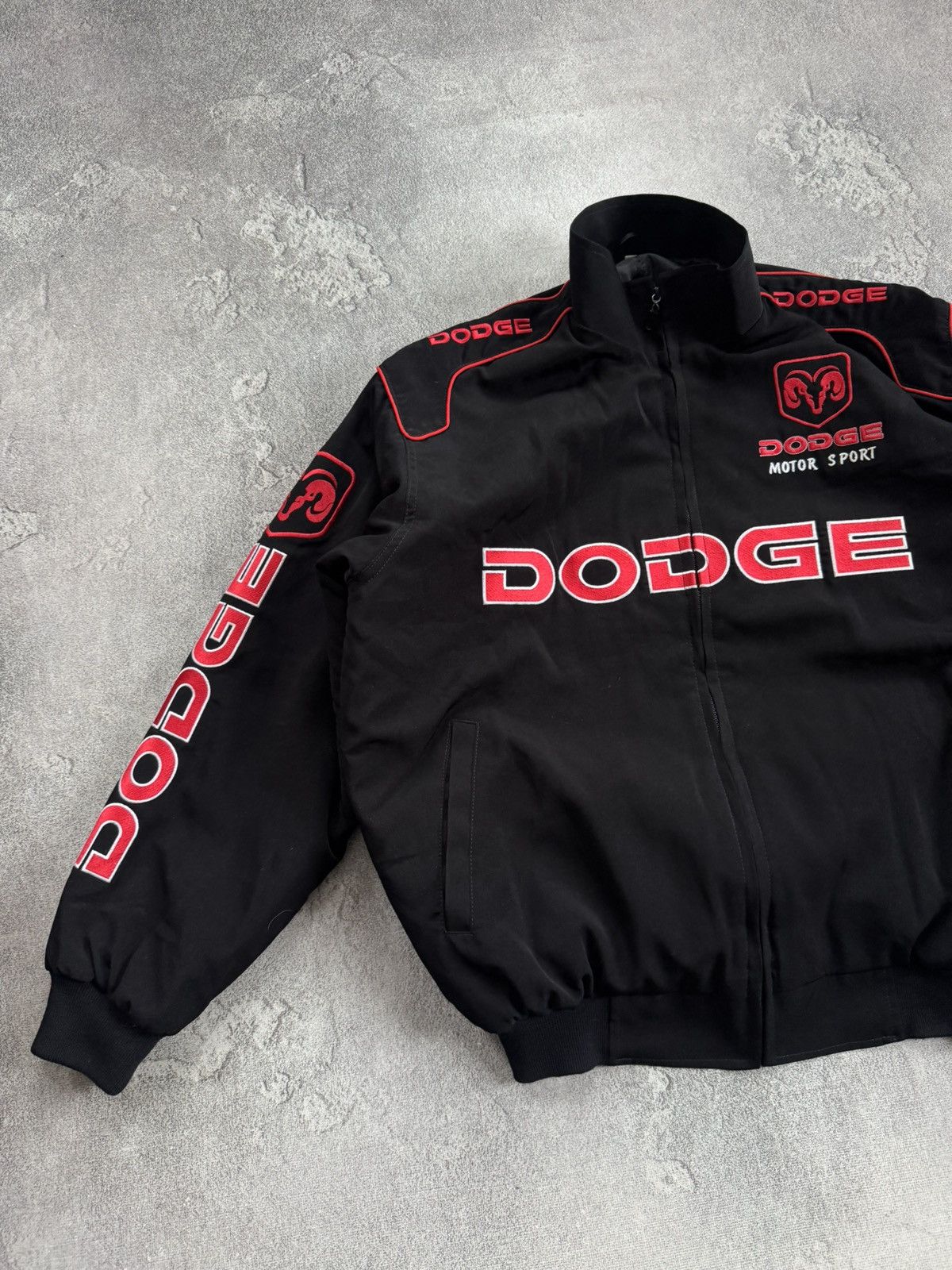 NASCAR Dodge L/size big logo bomber jacket racing moto sport 00s Size US L / EU 52-54 / 3 - 3 Thumbnail
