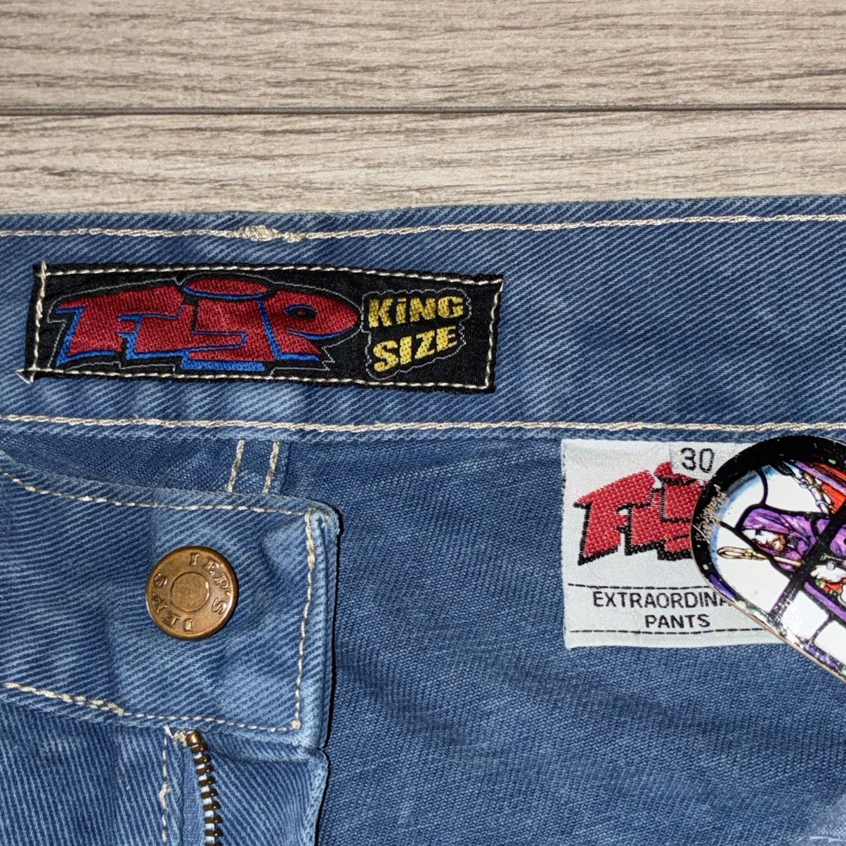 Flip Skateboards 90s Flip Skateboard baggy wide leg Jeans Rare Grail Size US 28 / EU 44 - 8 Thumbnail