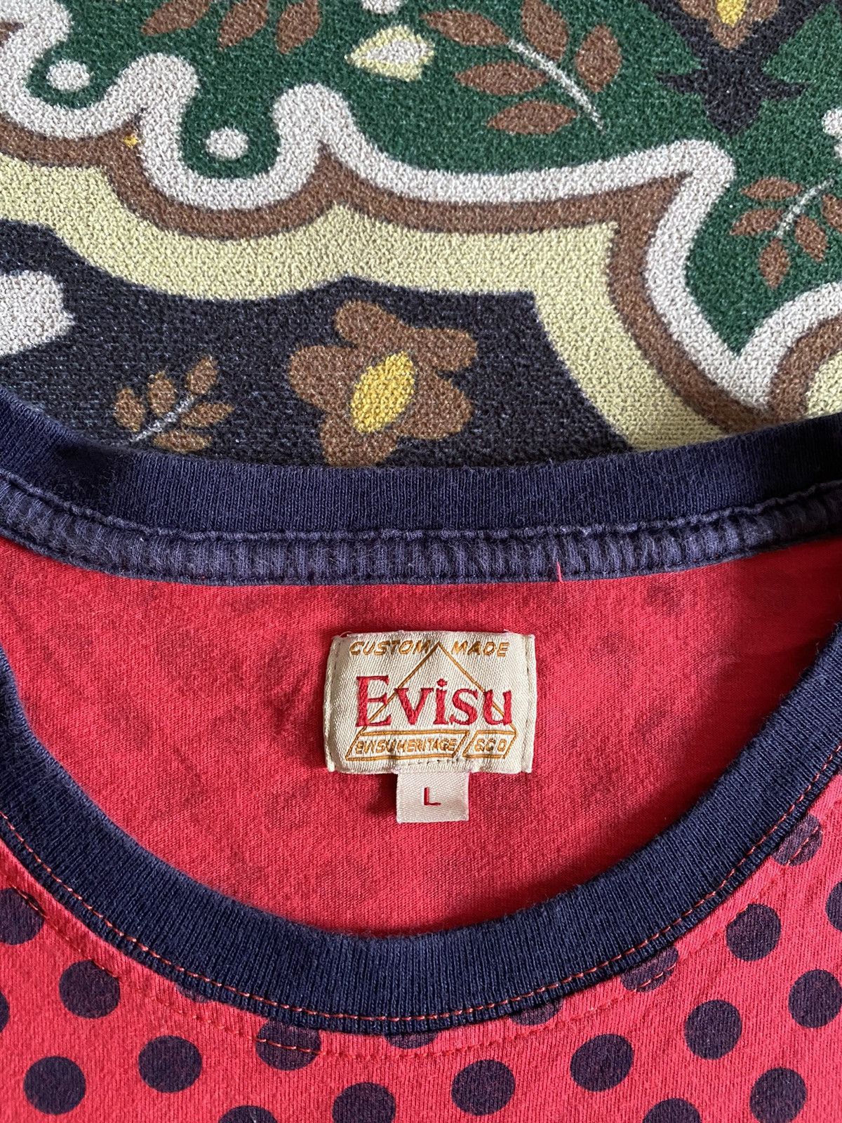 Evisu Japanese Brand Evisu Genes Big Logo Tee Size US S / EU 44-46 / 1 - 9 Thumbnail