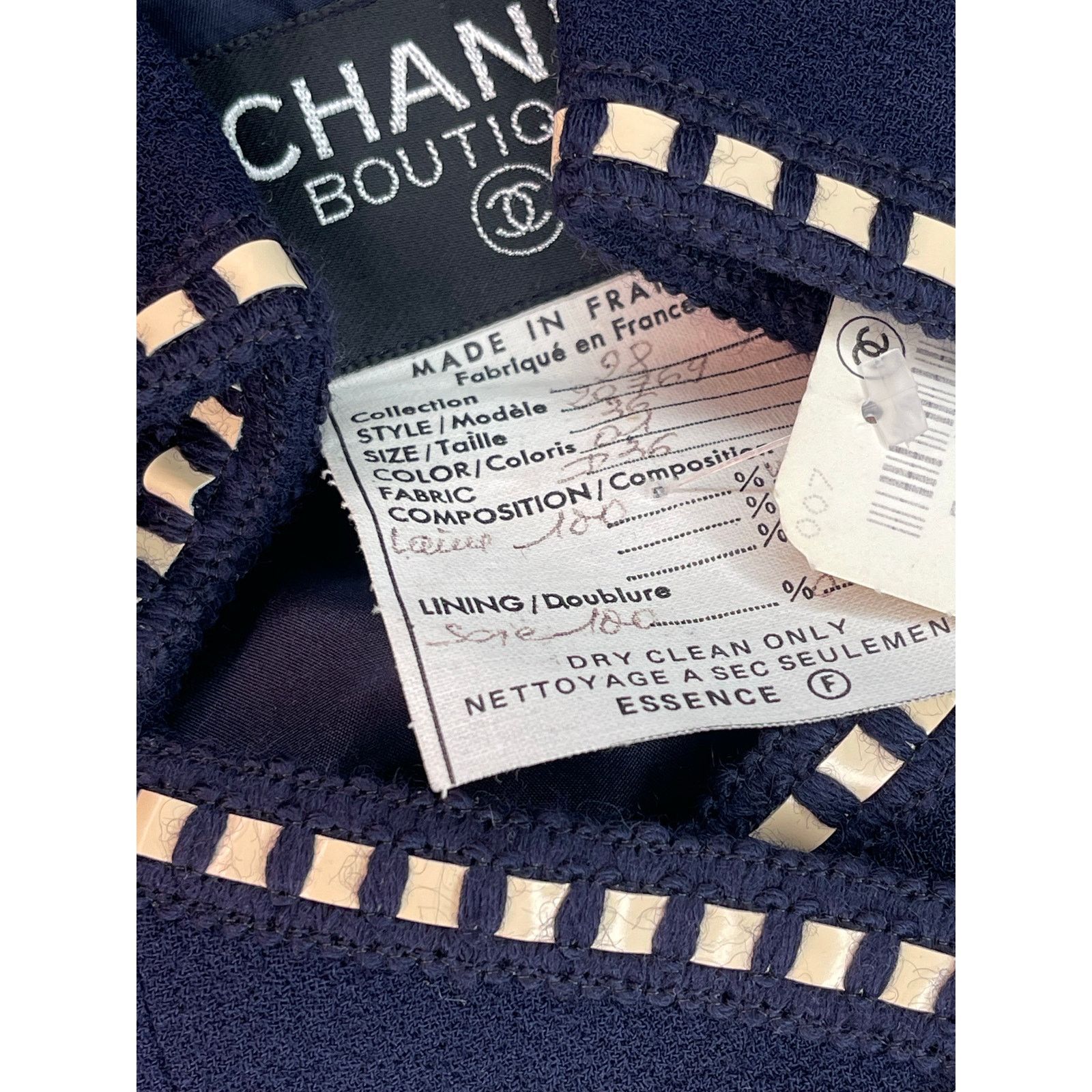 Chanel Chanel Vintage 1992 Spring Collection Tweed Suit Size 36 Size XS / US 0-2 / IT 36-38 - 8 Thumbnail
