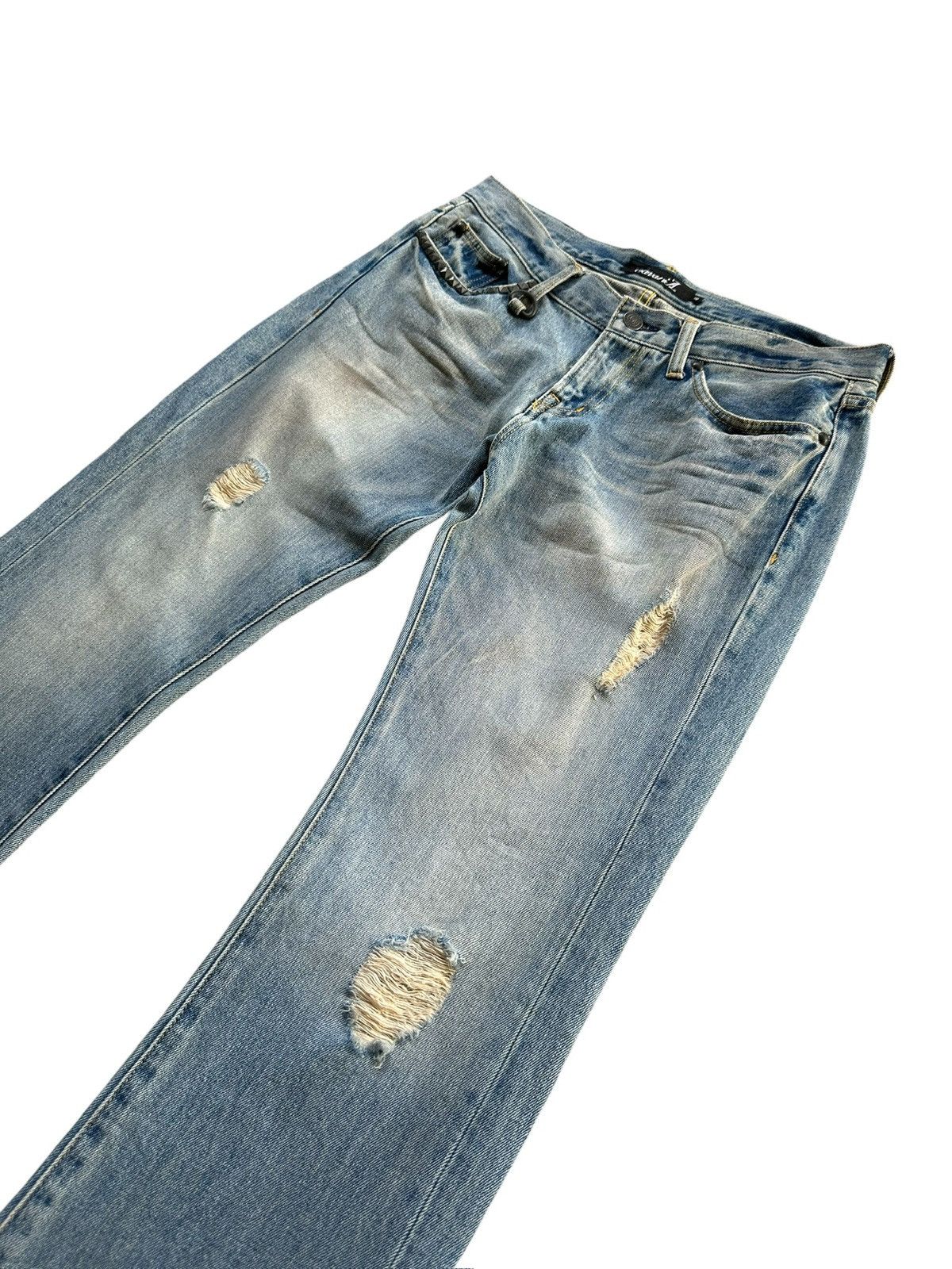 CIVARIZE 00's CavariA vkei distressed washed flared jeans Size US 32 / EU 48 - 5 Thumbnail