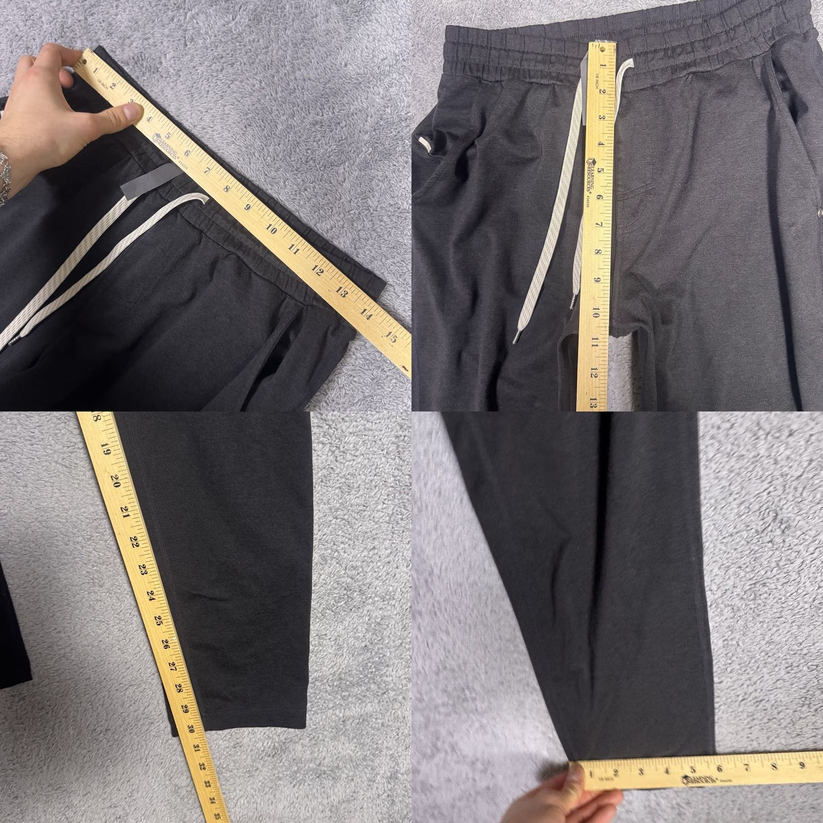Vuori Vuori Ponto Performance Lounge Pants Men’s M Charcoal Heather V418 Jogger Pockets Elastic Waist 30in Inseam Athletic Casual Size US 31 - 8 Thumbnail