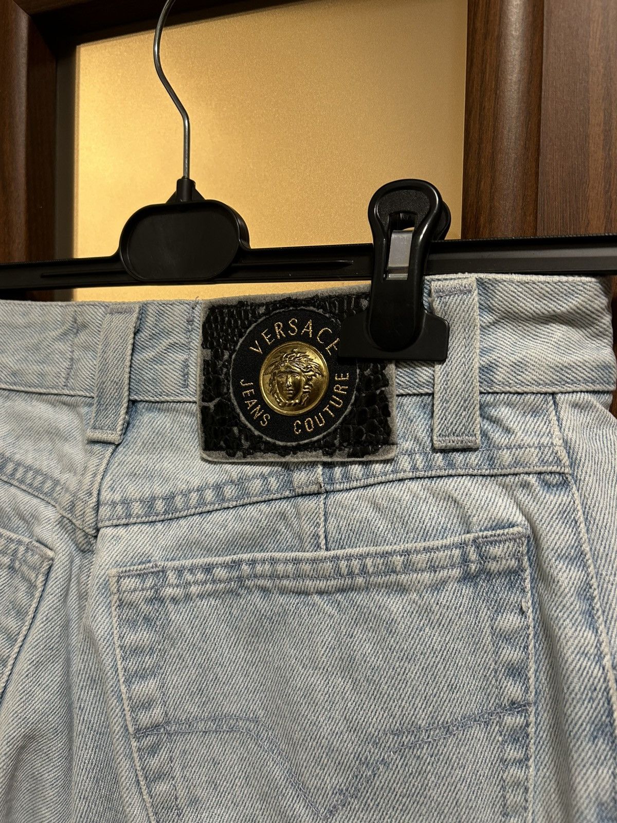 Versace Jeans Couture Vintage 90’s Versace Jeans Couture Medusa Washed Blue Jeans Size 32" / US 10 / IT 46 - 5 Thumbnail
