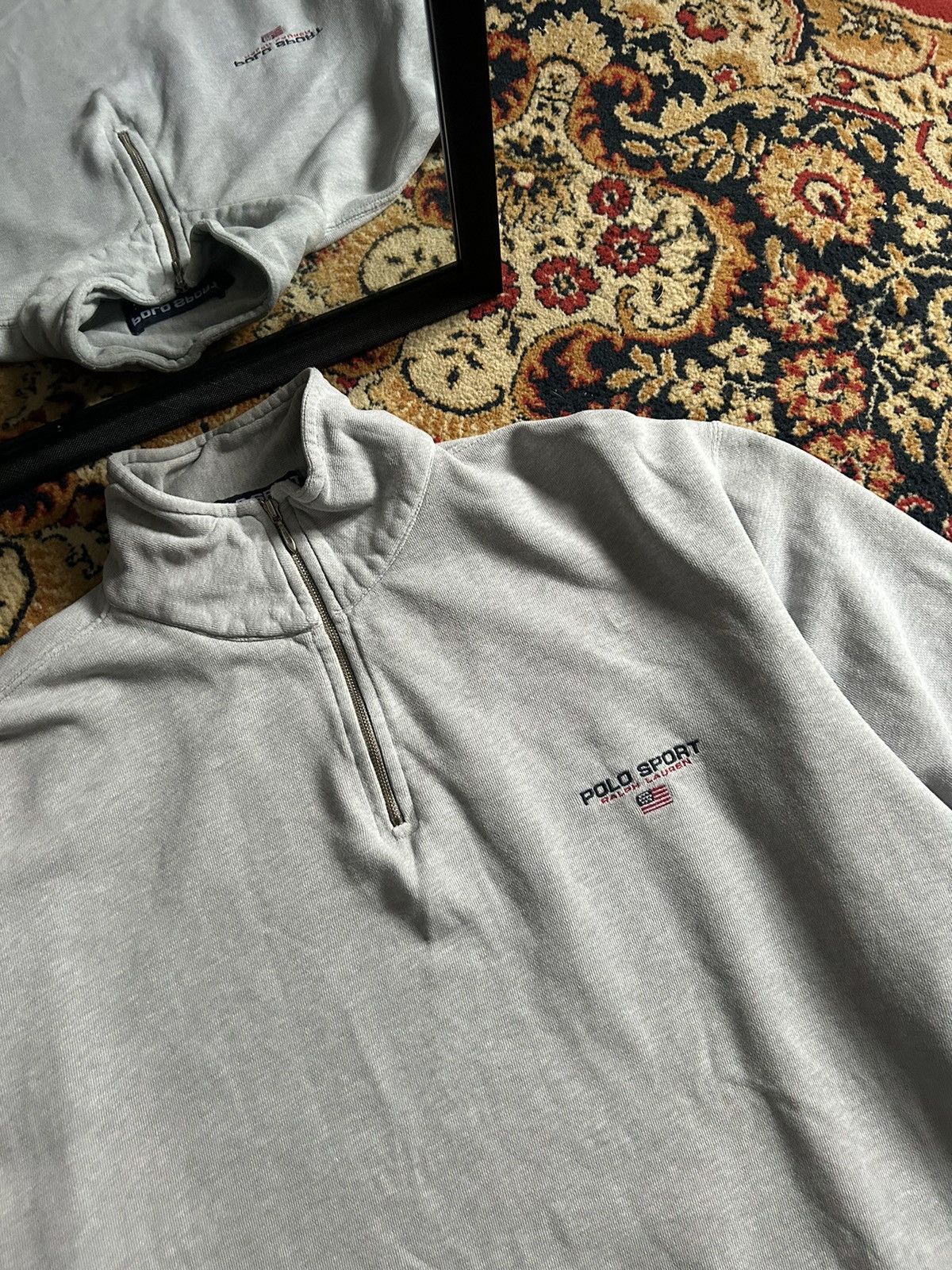 Polo Ralph Lauren Polo Ralph Lauren sport vintage 1/3 zip sweatshirt Size US L / EU 52-54 / 3 - 2 Thumbnail