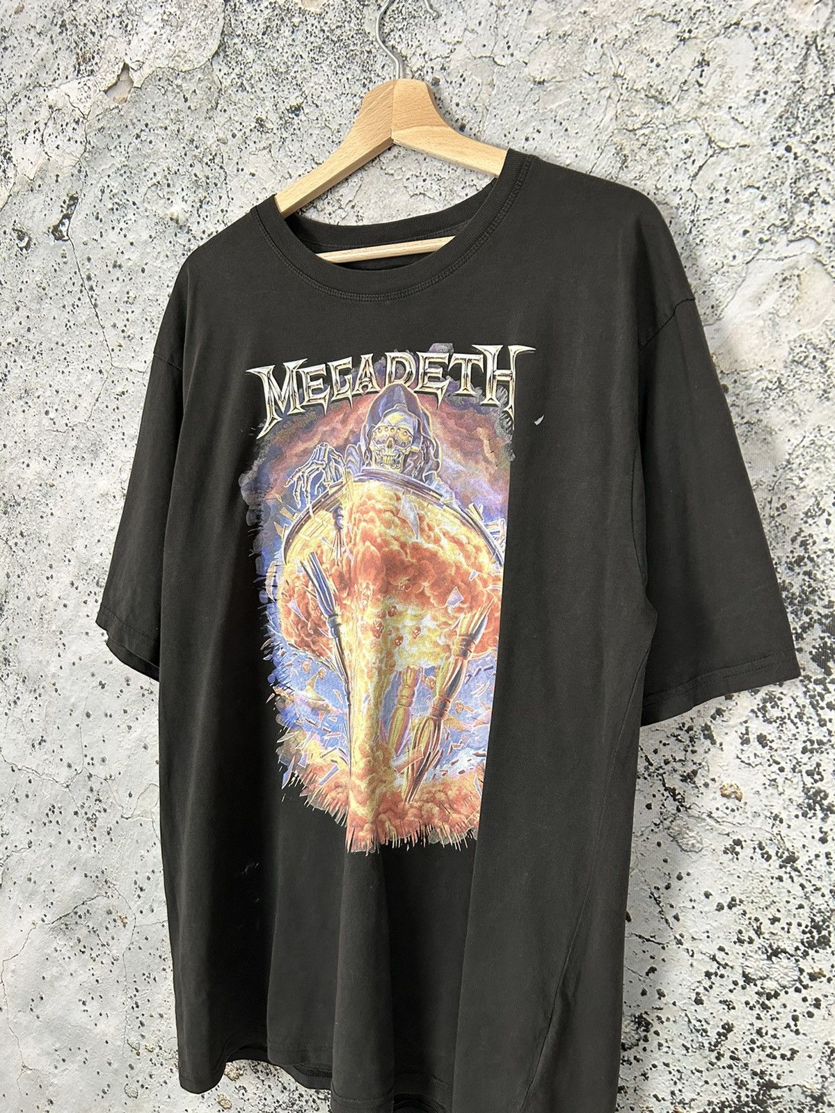 Band Tees × Vintage Megadeth Rock Band Tee Metal Graphic Vintage Rare Size US XL / EU 56 / 4 - 2 Thumbnail