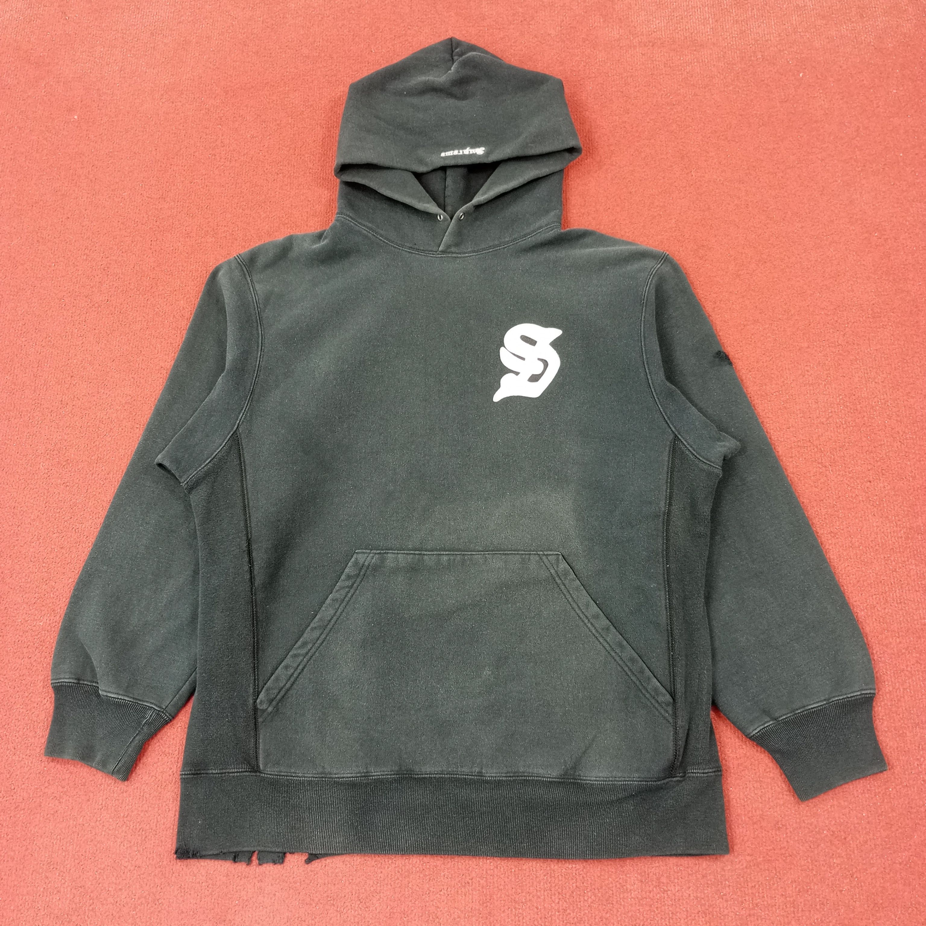 Vintage Supreme X Custom Stussy Art Logo Style Hoodie c215n20 Size US L / EU 52-54 / 3 - 3 Thumbnail