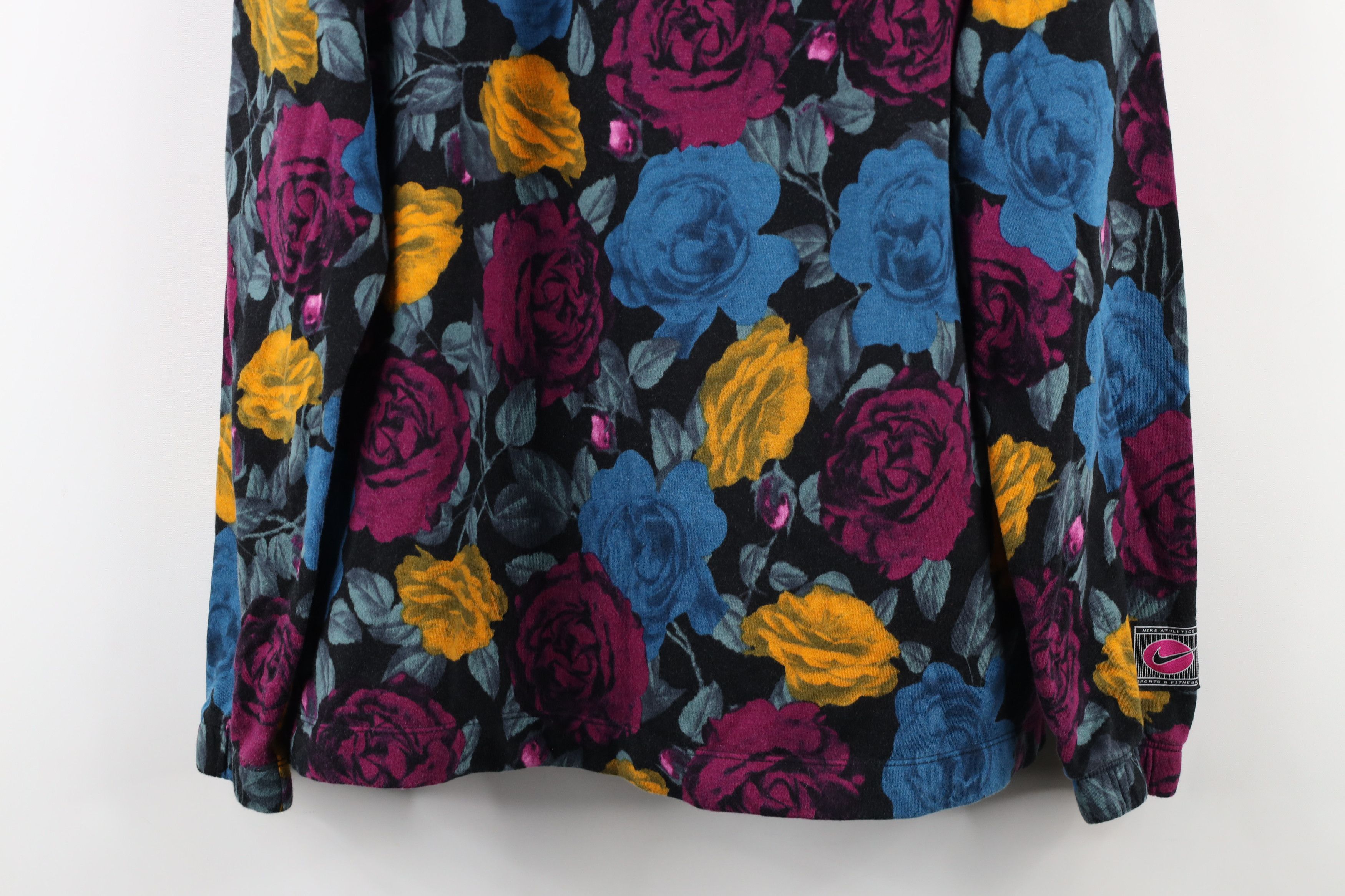 Nike × Vintage Vintage Y2K Nike Flower Floral All Over Print Sweatshirt Size L / US 10 / IT 46 - 3 Thumbnail