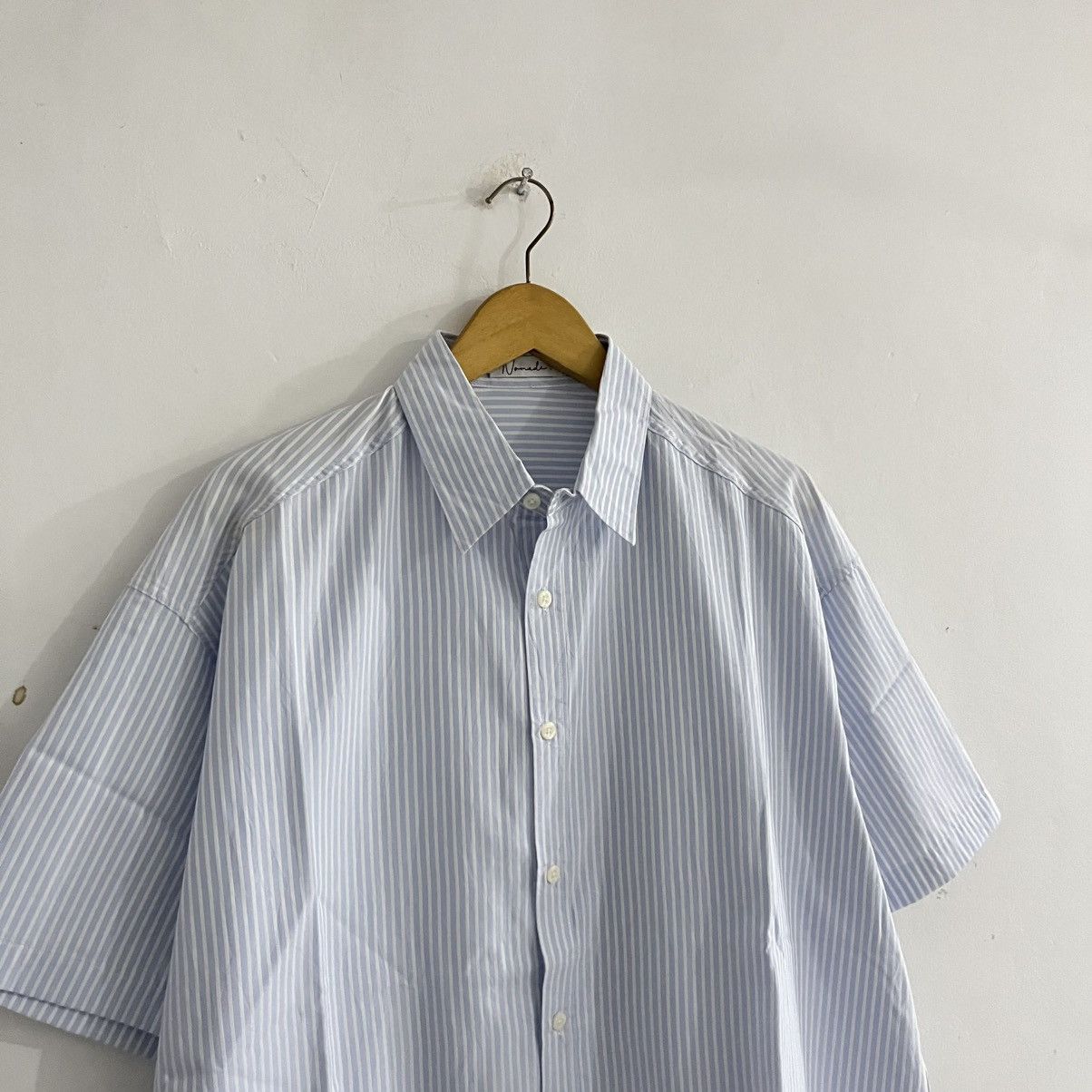 Issey Miyake Nomade - Blue White Striped Iconic Shirt Size US L / EU 52-54 / 3 - 3 Thumbnail