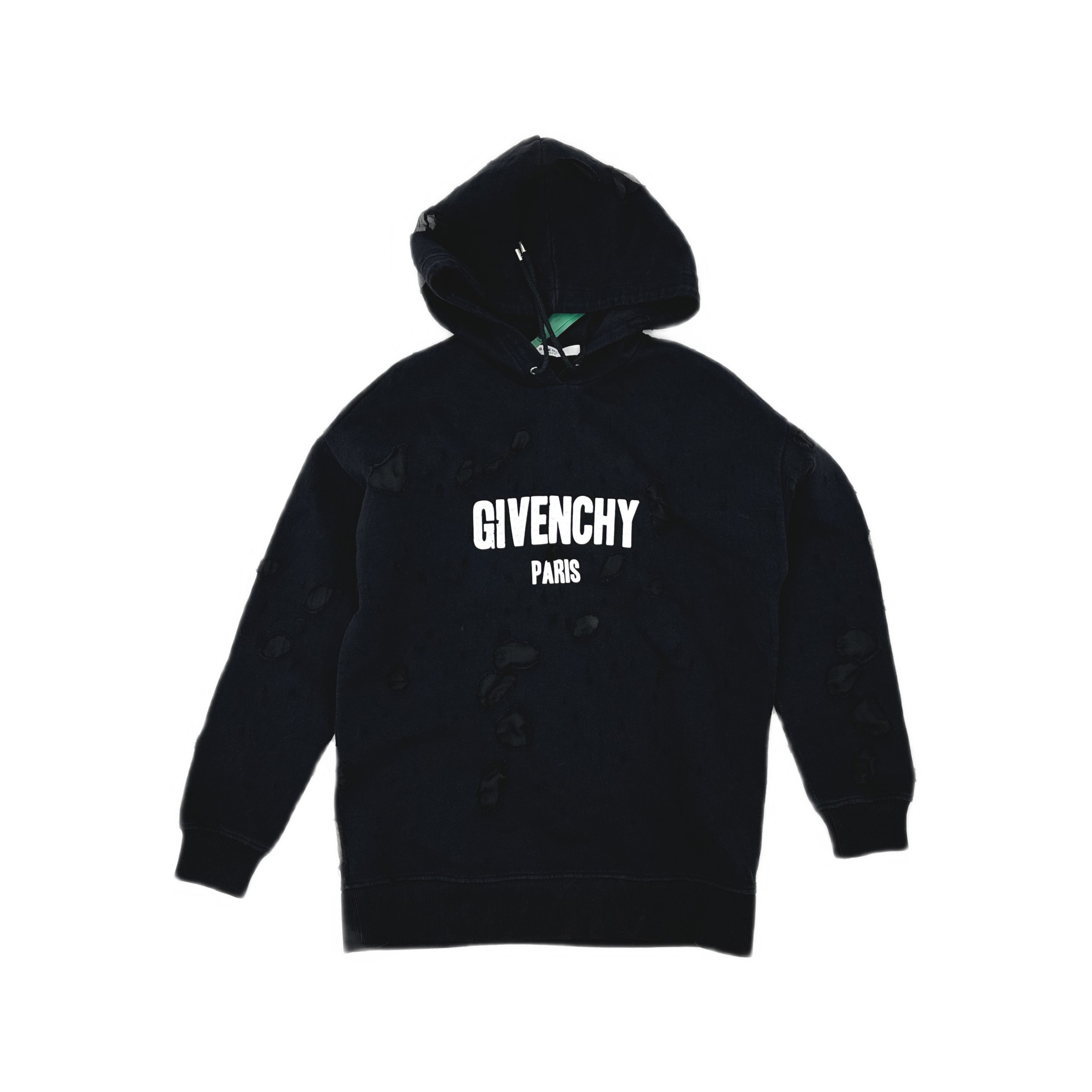 Givenchy Givenchy Distressed Logo Hoodie Size XS Size US XS / EU 42 / 0 - 1 Thumbnail