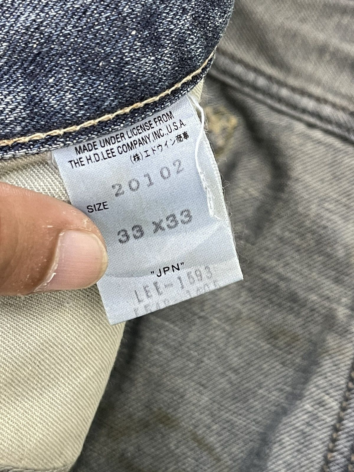 Lee Flare Jeans Lee Japan Dirty Distress Boot Cut 7🟦8 Size US 33 - 22 Thumbnail