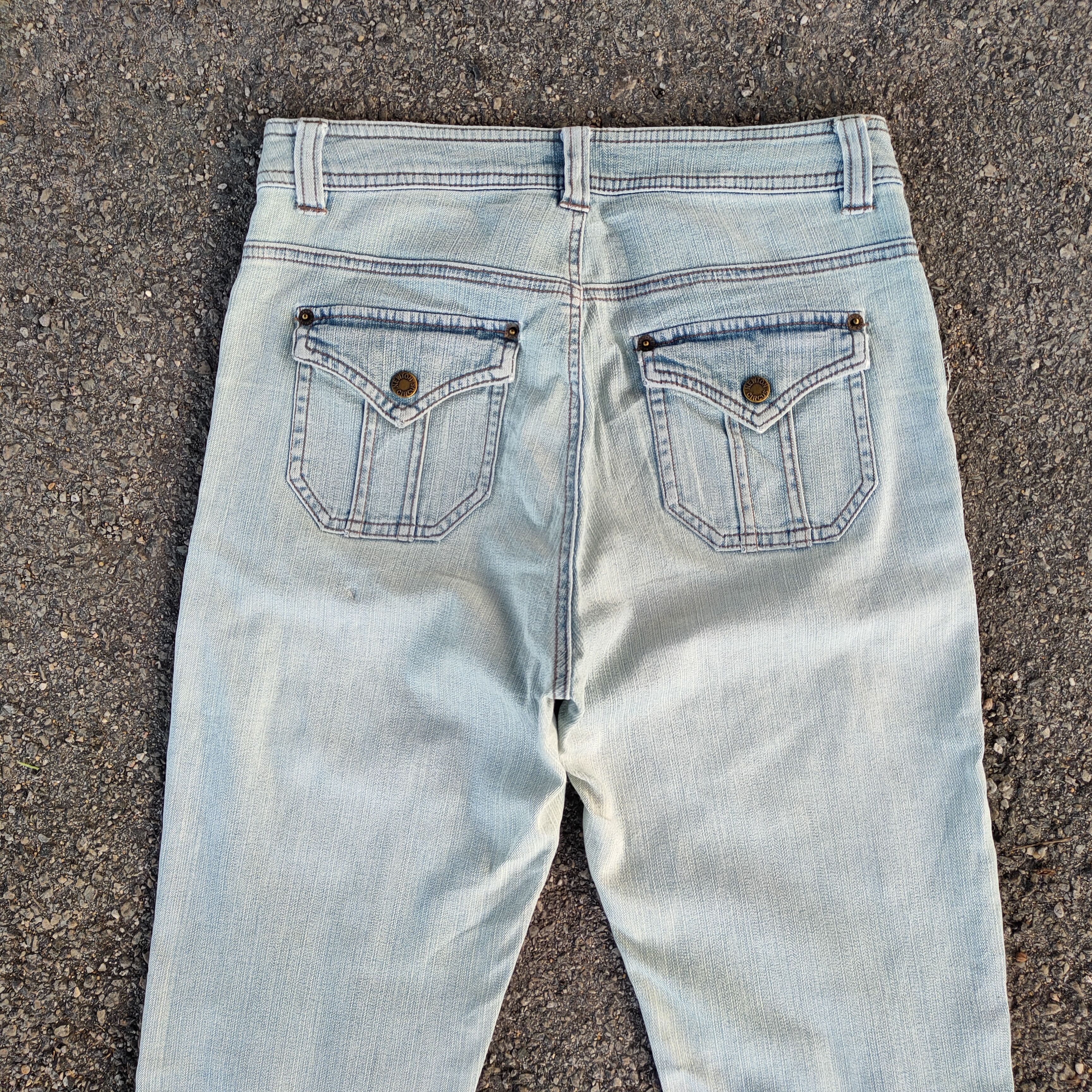 Jean × Newton × Vintage VINTAGE NEWTON CIRCUS FLARE FADED JEANS DENIM PANTS Size US 28 / EU 44 - 7 Thumbnail
