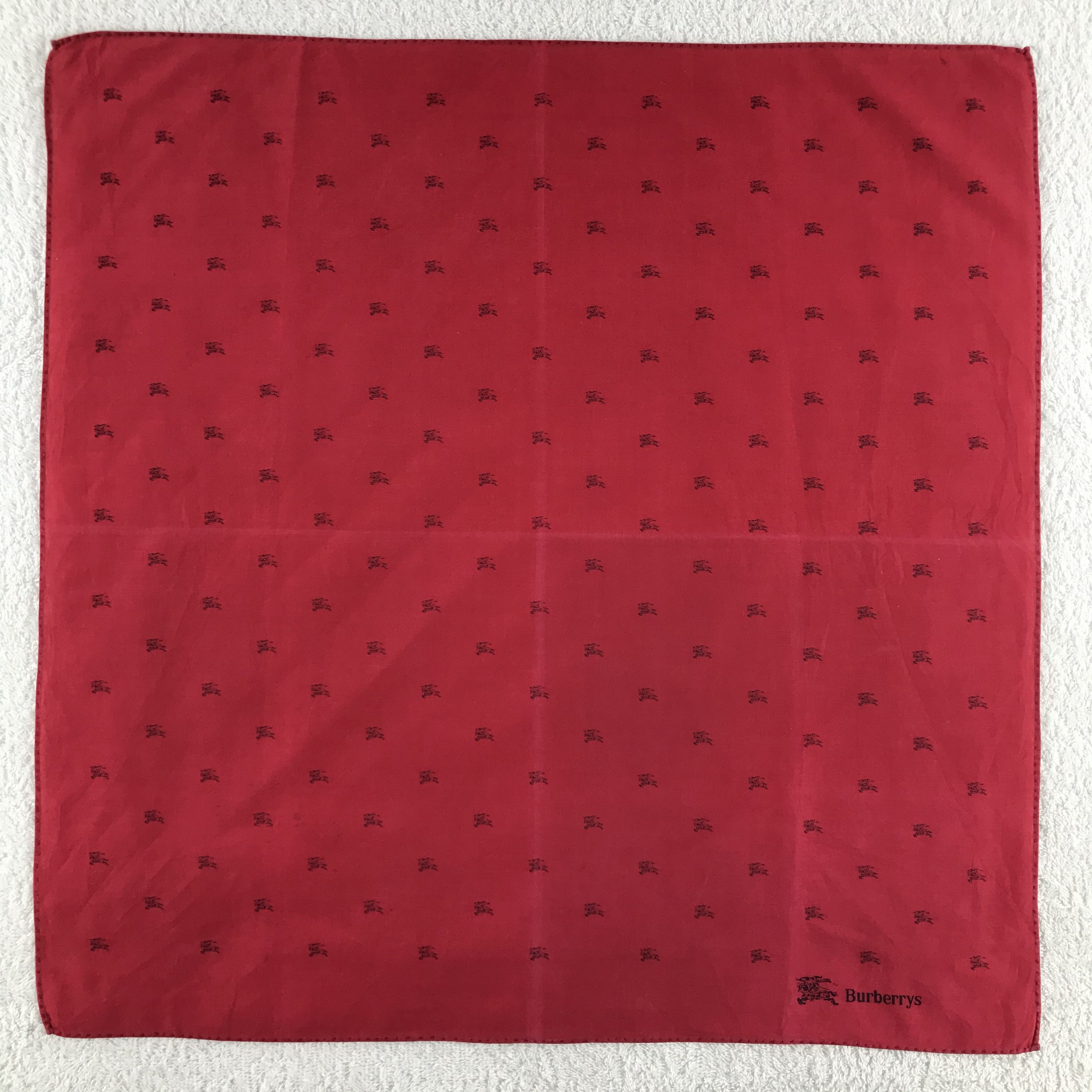 Burberry × Vintage Burberry Bandana / Handkerchief / Neckerchief - S288 Size ONE SIZE - 1 Thumbnail