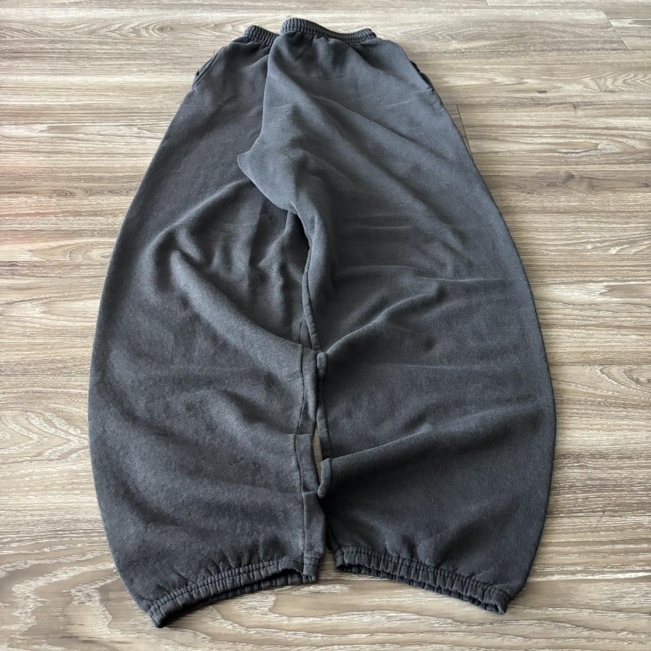 Japanese Brand Crazy Vintage 90s Faded Black Essential Sweatpants! Fits M Size US 32 / EU 48 - 2 Thumbnail