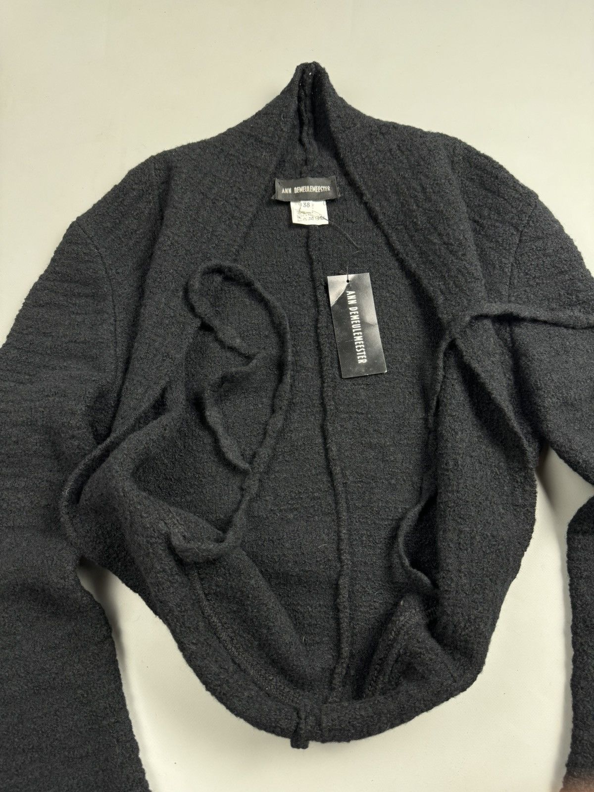 Ann Demeulemeester Ann Demeulemeester Boiled Knitted Wool Cape / Bolero Size 38 Size XS / US 0-2 / IT 36-38 - 8 Thumbnail