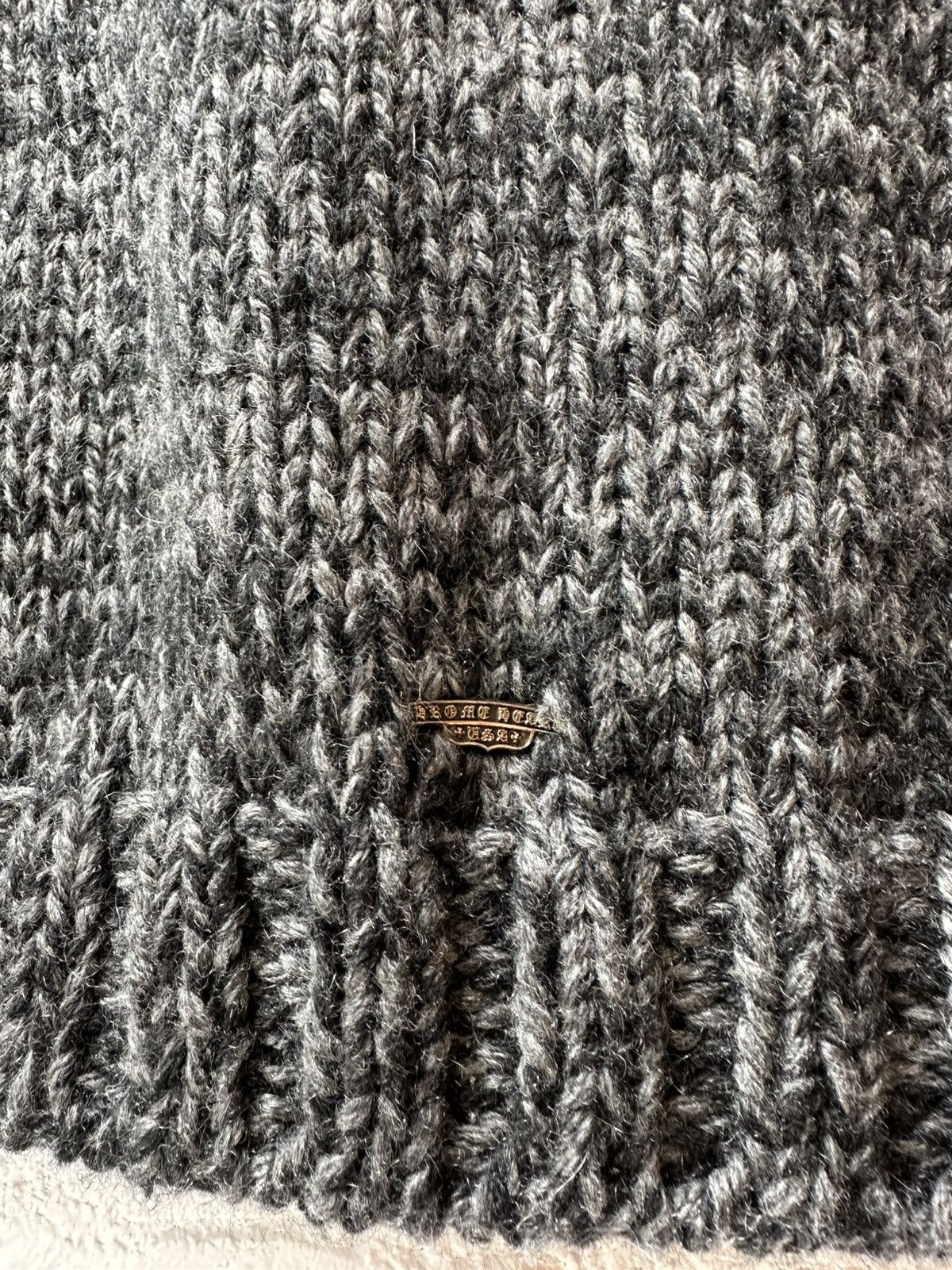 Chrome Hearts CHROME HEARTS WOOL PATCHED SWEATER Size S / US 4 / IT 40 - 5 Thumbnail
