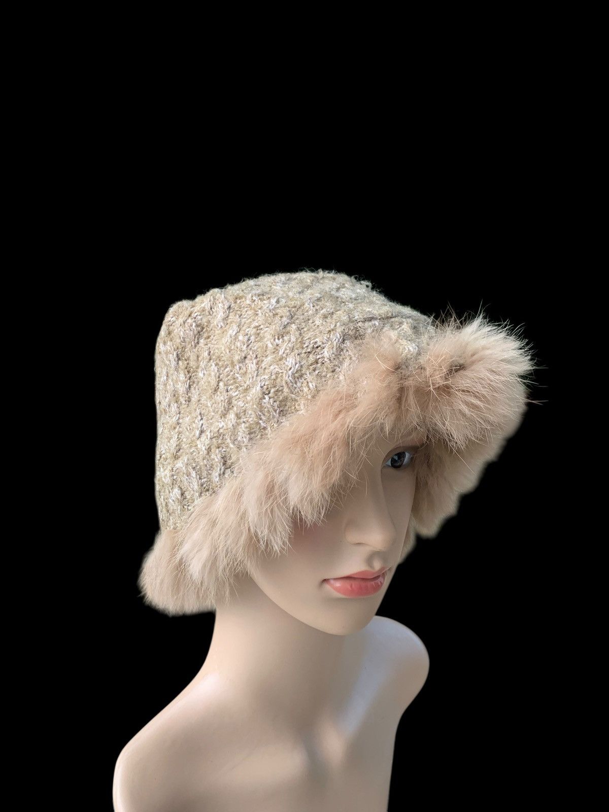 Japanese Brand × Kapital × Vintage Rare Design Vintage Knitted Ladies Caramel Hat Size ONE SIZE - 3 Thumbnail