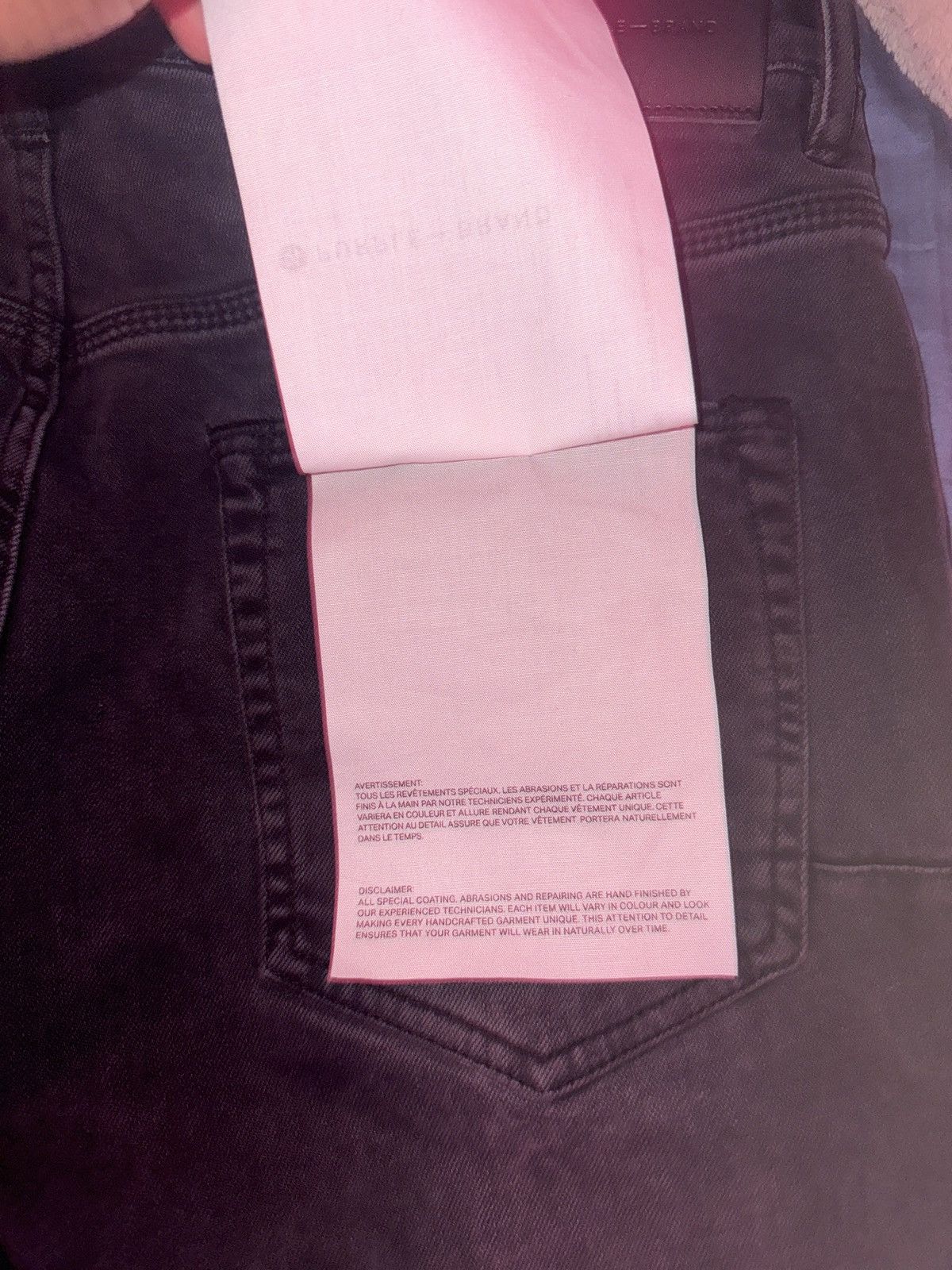 Purple Brand Men's P002 Black Repair Slim Purple Jeans Size US 36 / EU 52 - 3 Thumbnail