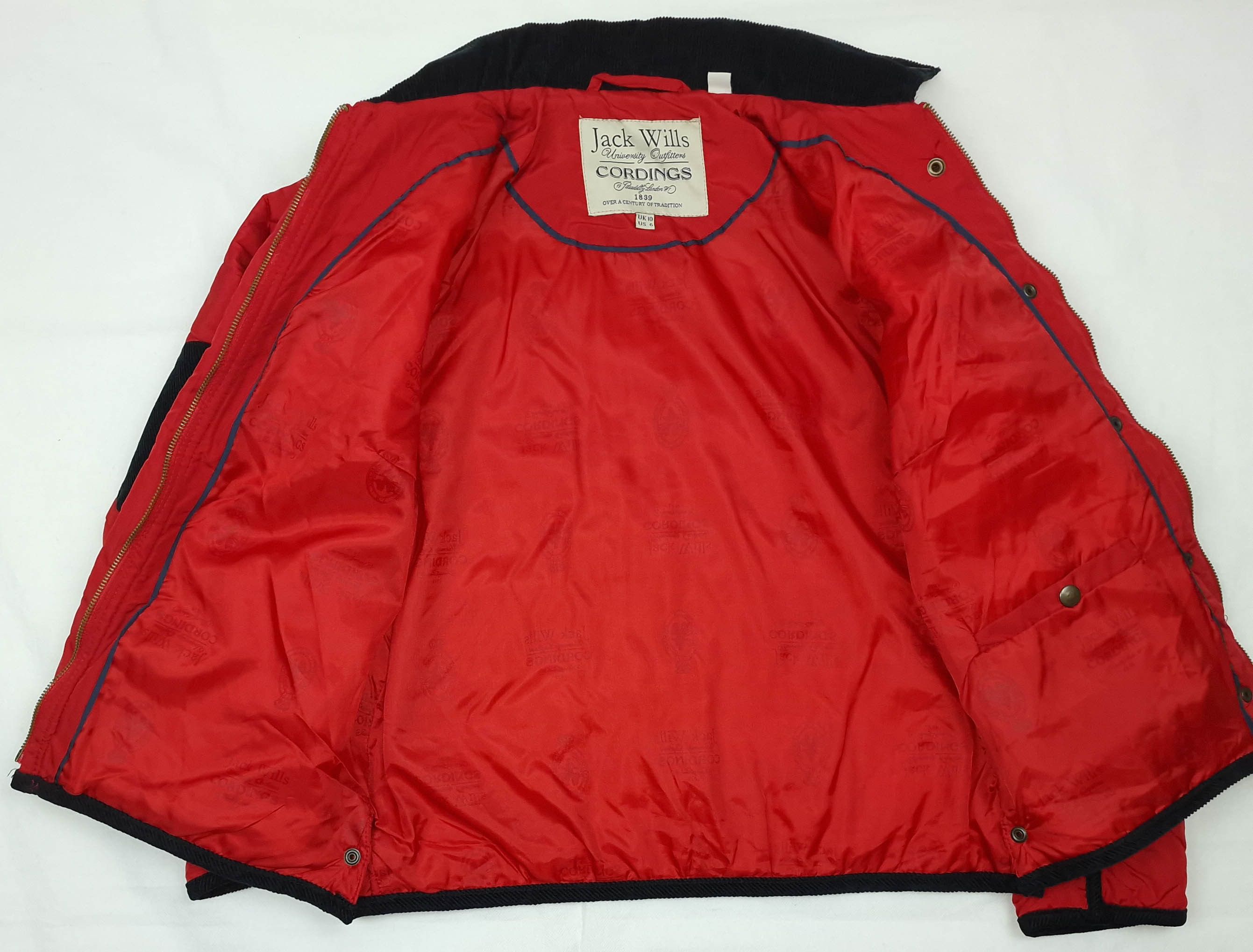 Jack Wills - JACK WILLS JACKET ZIP QUILTED SIZE UK 8-10 ( LABEL 10) Size M / US 6-8 / IT 42-44 - 6 Thumbnail
