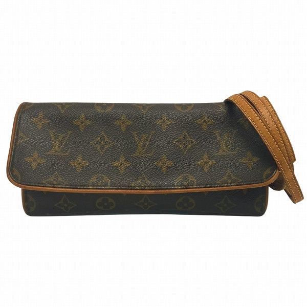 Louis Vuitton Louis Vuitton Louis Vuitton Monogram Pochette Twin GM Shoulder Bag M51852 Canvas Crossbody Bag M51852 in Fair Condition Size ONE SIZE - 1 Thumbnail
