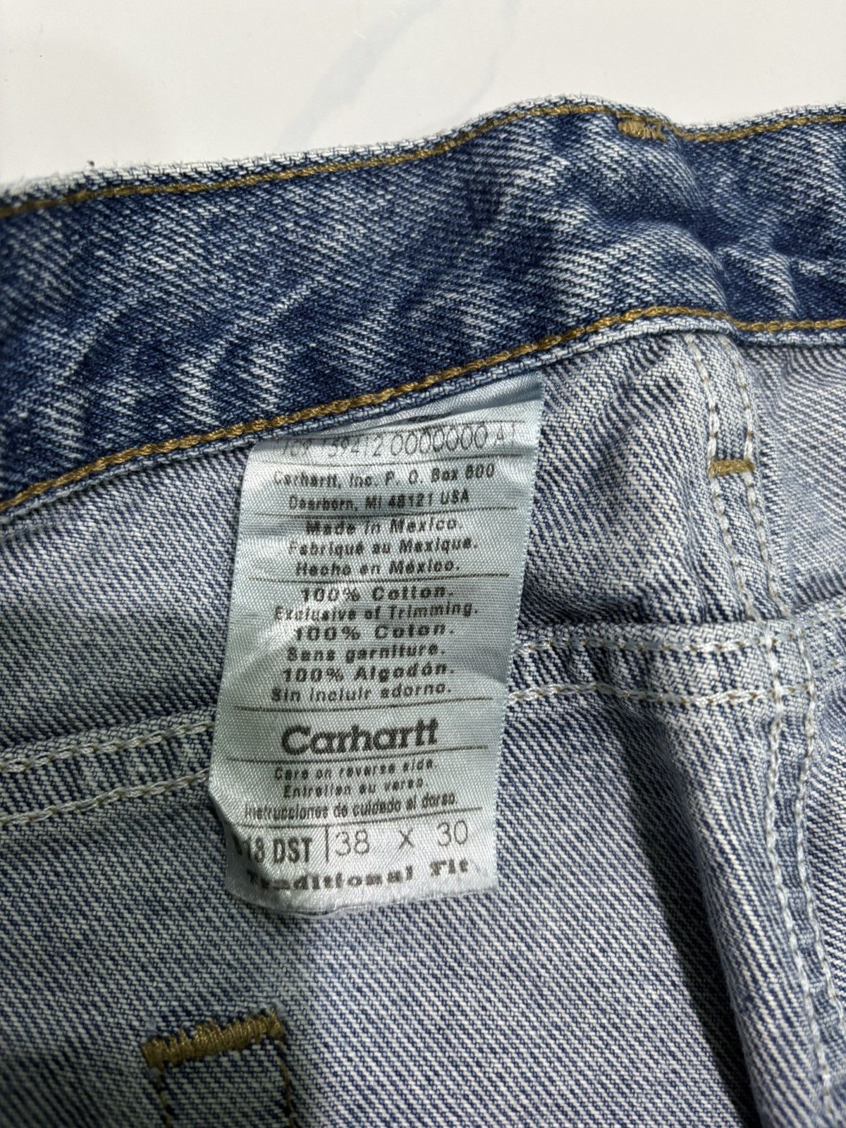 Carhartt Vintage CARHARTT Sand Wash Blue Jeans Size US 38 / EU 54 - 12 Thumbnail