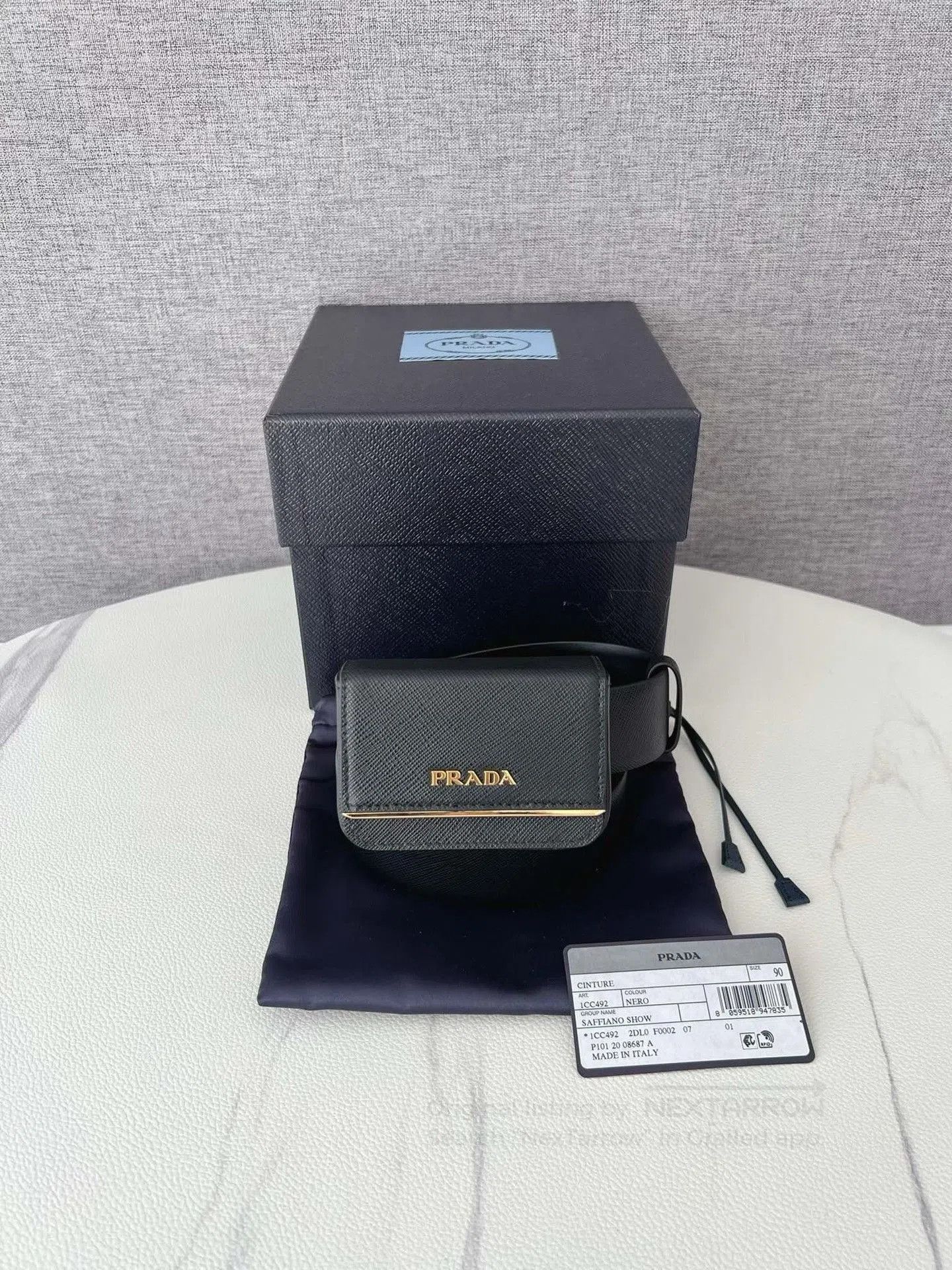 Prada Prada Black Belt Card Wallet. Size ONE SIZE - 2 Thumbnail