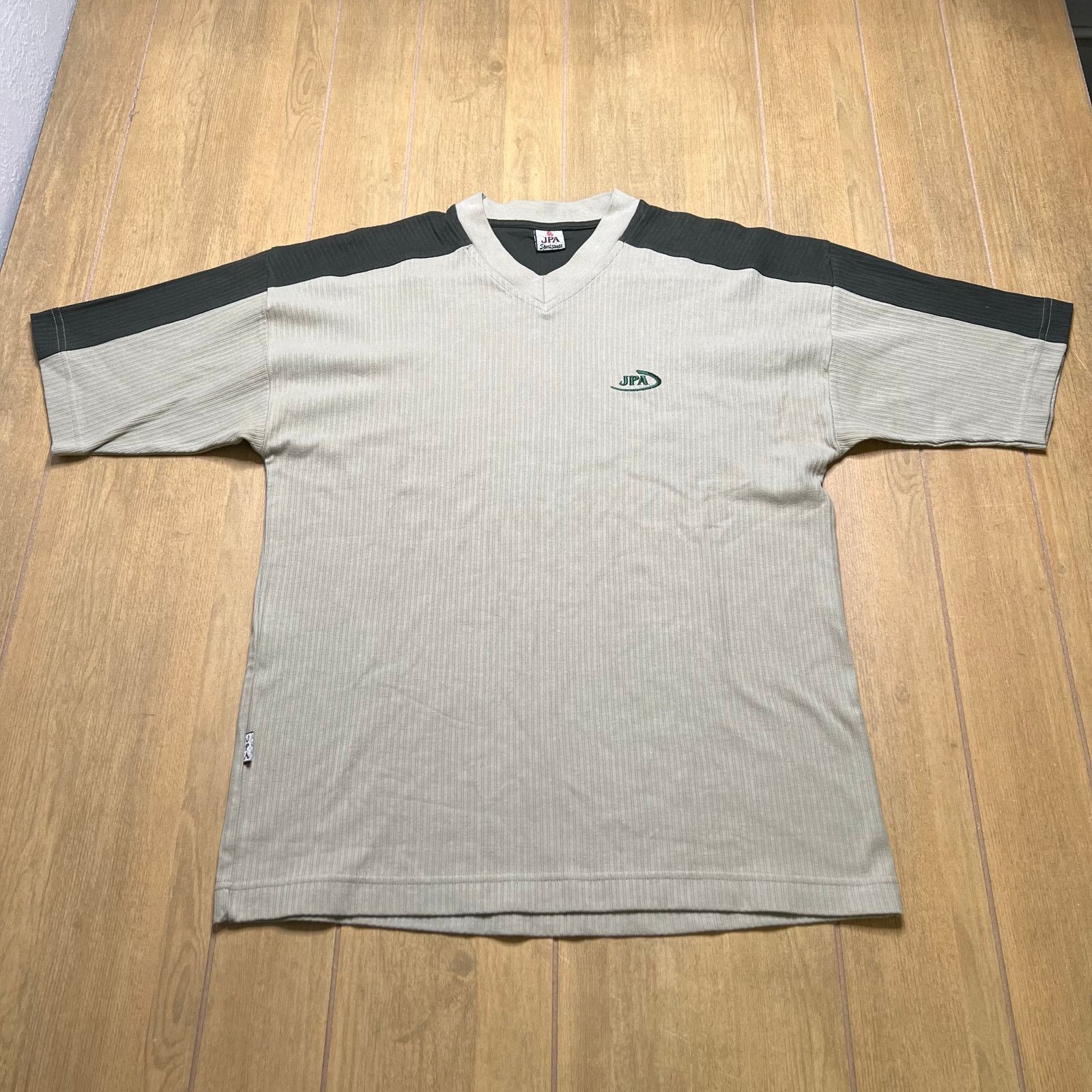Vintage Vintage Y2K JPA Ribbed Shirt Mens Large Soccer Style Tee Size US L / EU 52-54 / 3 - 1 Thumbnail