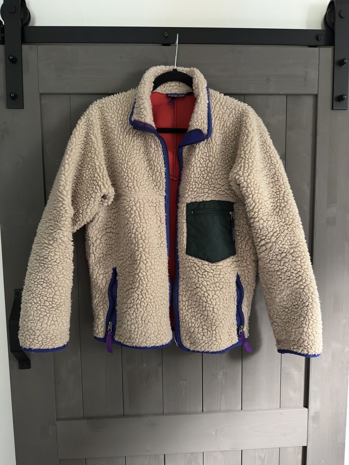 Patagonia Vintage 90’s Retro-X Cardigan Natural Beige Oatmeal Rare 🟩 Size US M / EU 48-50 / 2 - 1 Thumbnail
