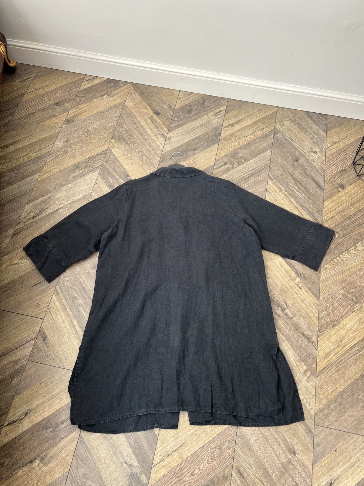 Marina Rinaldi Vintage Marina Rinaldi Linen Blend Button Front Shirt Dress Size L / US 10 / IT 46 - 14 Thumbnail