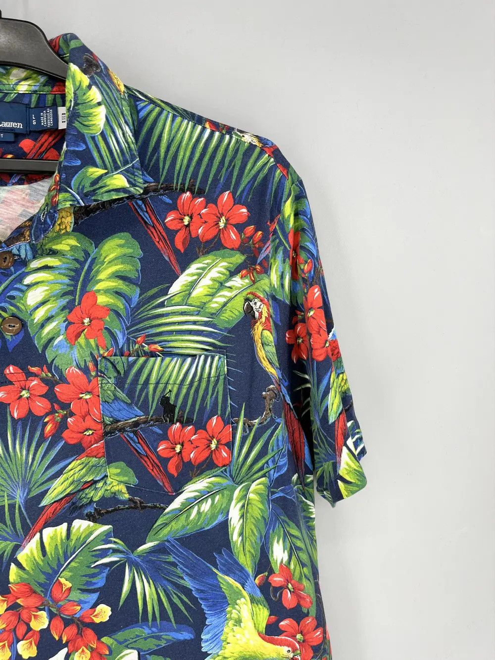 Band Tees Polo Ralph Lauren Men Classic Fit Hawaiian Tropical Parrot Size US L / EU 52-54 / 3 - 7 Thumbnail