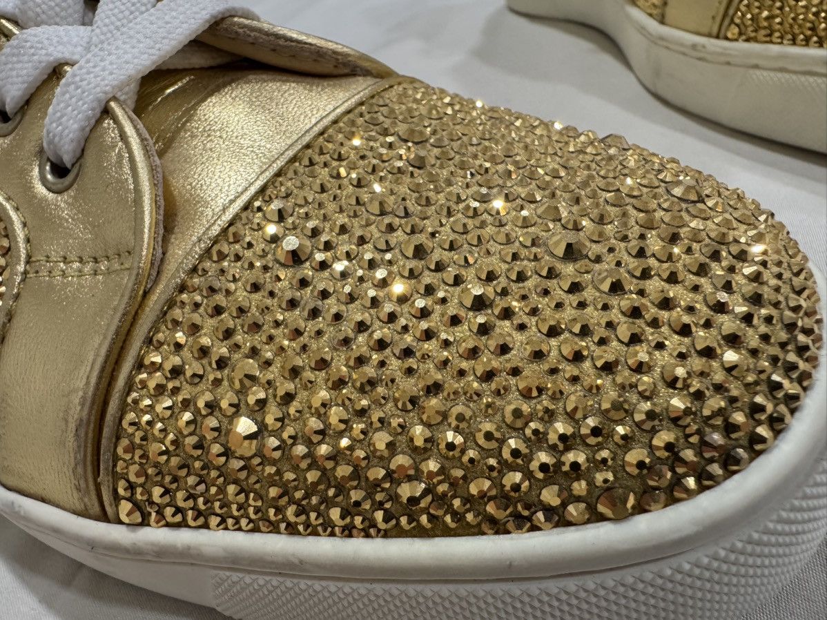 Christian Louboutin Louis Strass Flat Gold Size US 10 / EU 43 - 7 Thumbnail