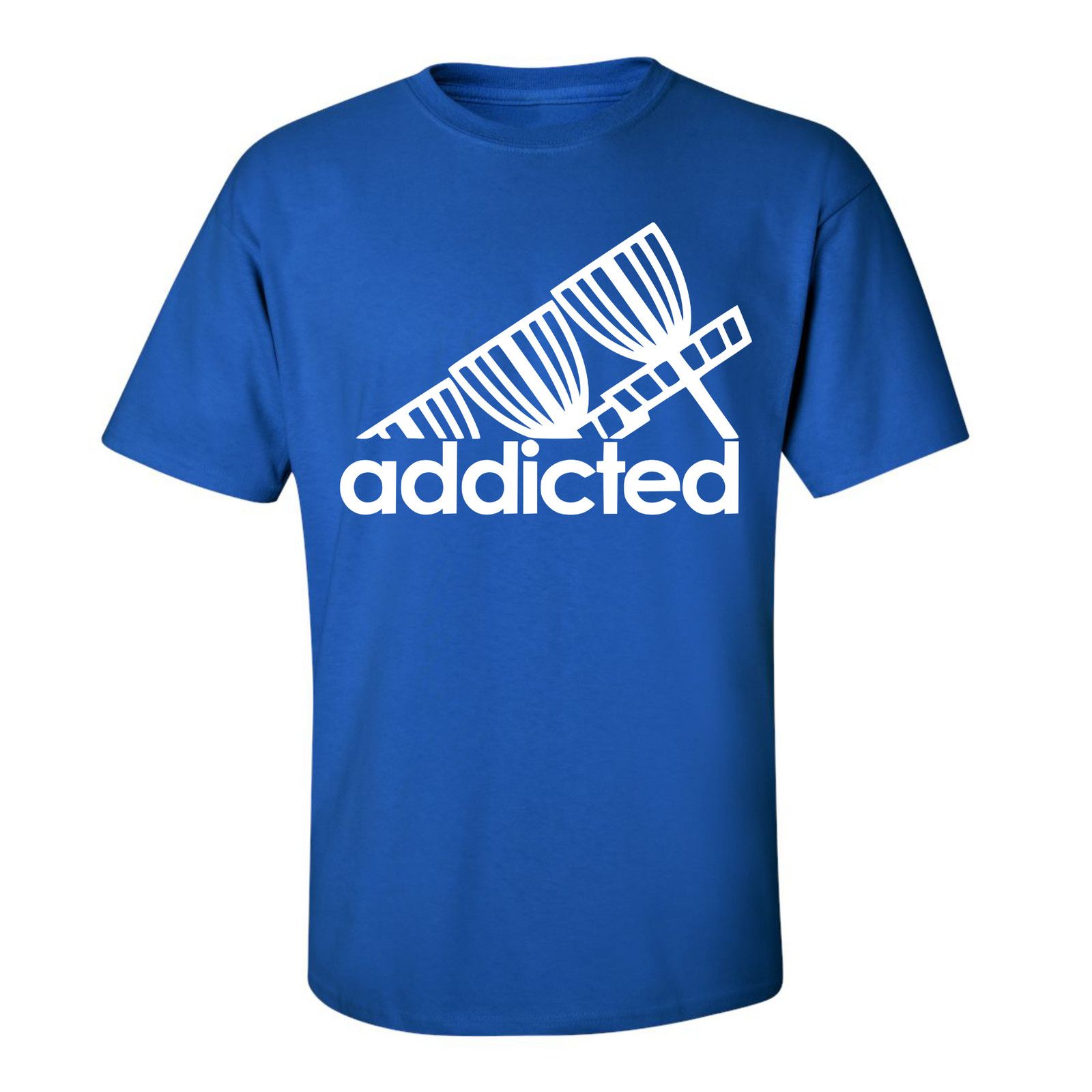 Gildan Disc Golf T Shirt ADDICTED Discgolfer Discgolfing Shirt Size US XL / EU 56 / 4 - 1 Thumbnail