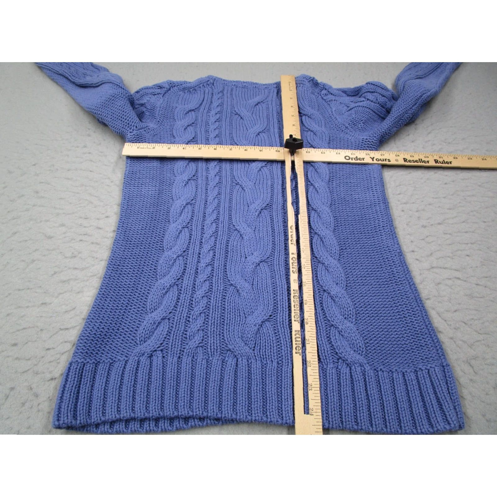 Vintage LL Bean Sweater Women Small Purple Knit Pullover Crew Neck Chunky Grandma Womens Size S / US 4 / IT 40 - 4 Thumbnail