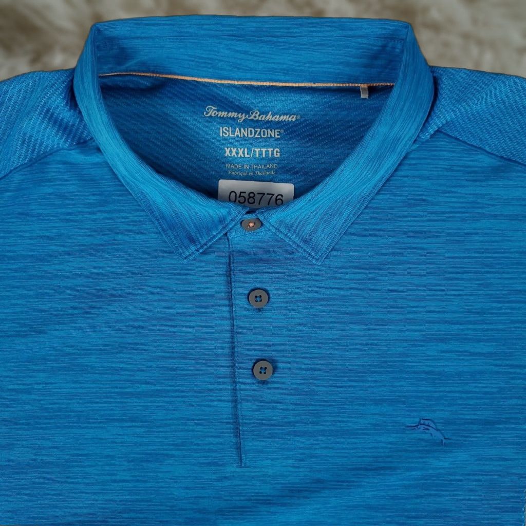 Tommy Bahama Tommy Bahama Polo Shirt Mens 3XL Blue Polyester Marlin Golf Short Sleeve Shirt Polo Mens 3XL Blue Size US XXL / EU 58 / 5 - 1 Thumbnail