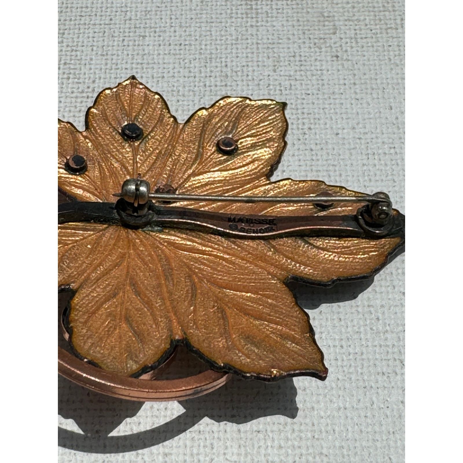 Vintage Vintage 1950s Matisse Renoir Leaf Broochs Set Size ONE SIZE - 4 Thumbnail