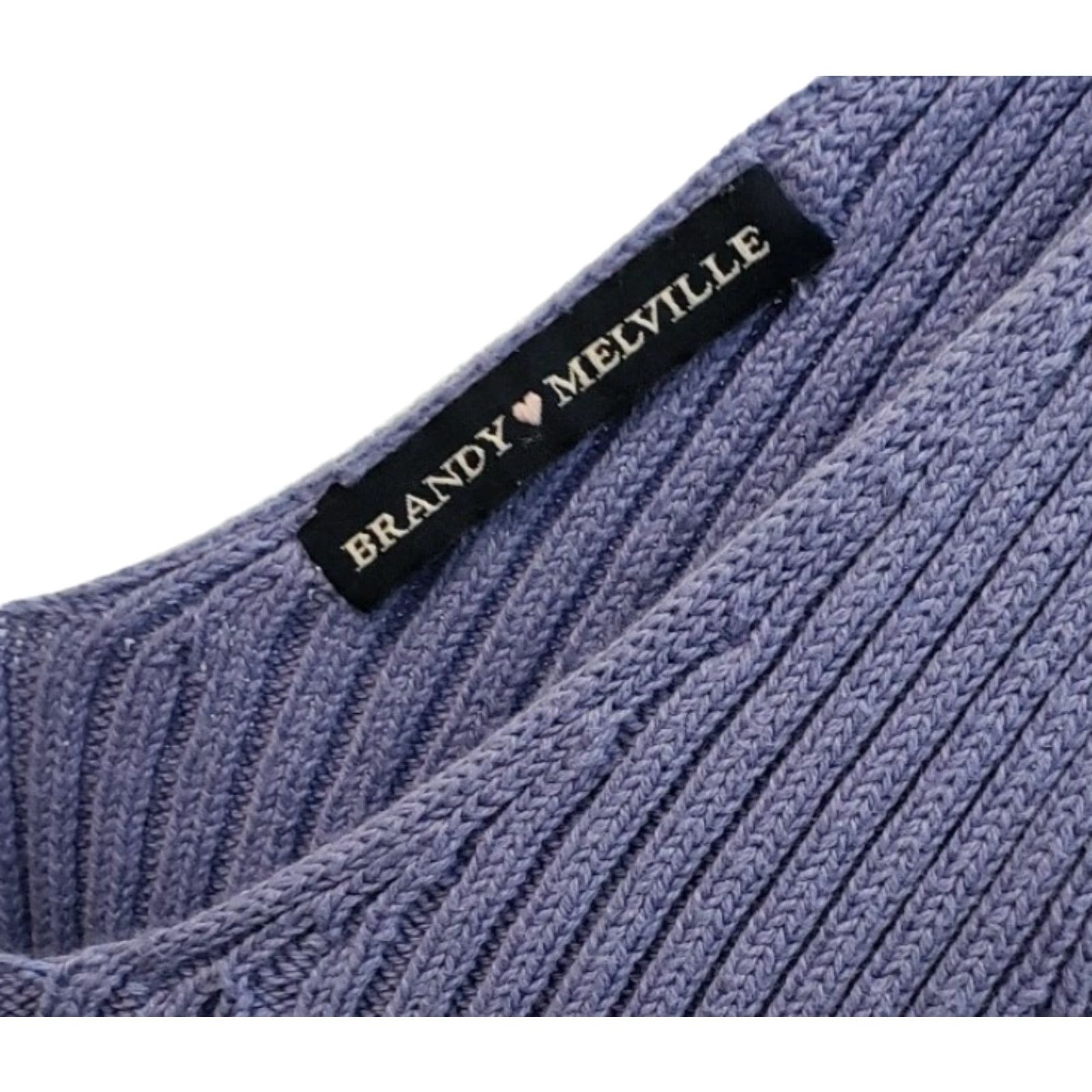 Brandy Melville VINTAGE Brandy Melville Shirt Womens One Size Purple Knit Rina Tank Top Cropped OS Sleeveless V-Neck Gathered Pullover Casual Womens Size ONE SIZE - 6 Thumbnail